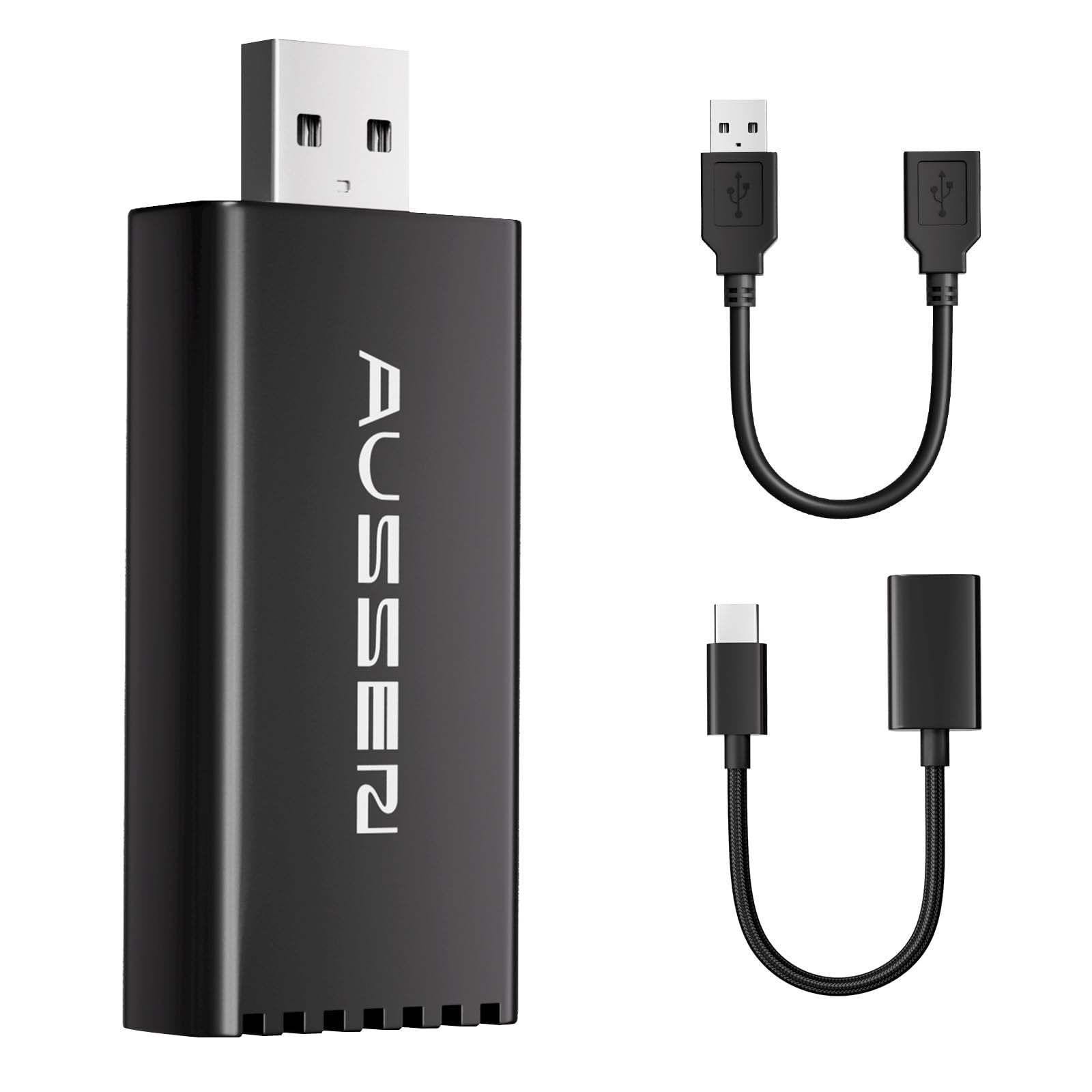 Aussen Wireless Carplay Adapter, Apple Carplay Wireless Adapter Plug And Play Dual Core Chip 5.8Ghz Wifi No Lag Dongle Auto Connection Wireless Carplay For Wired Carplay Models Above 2016