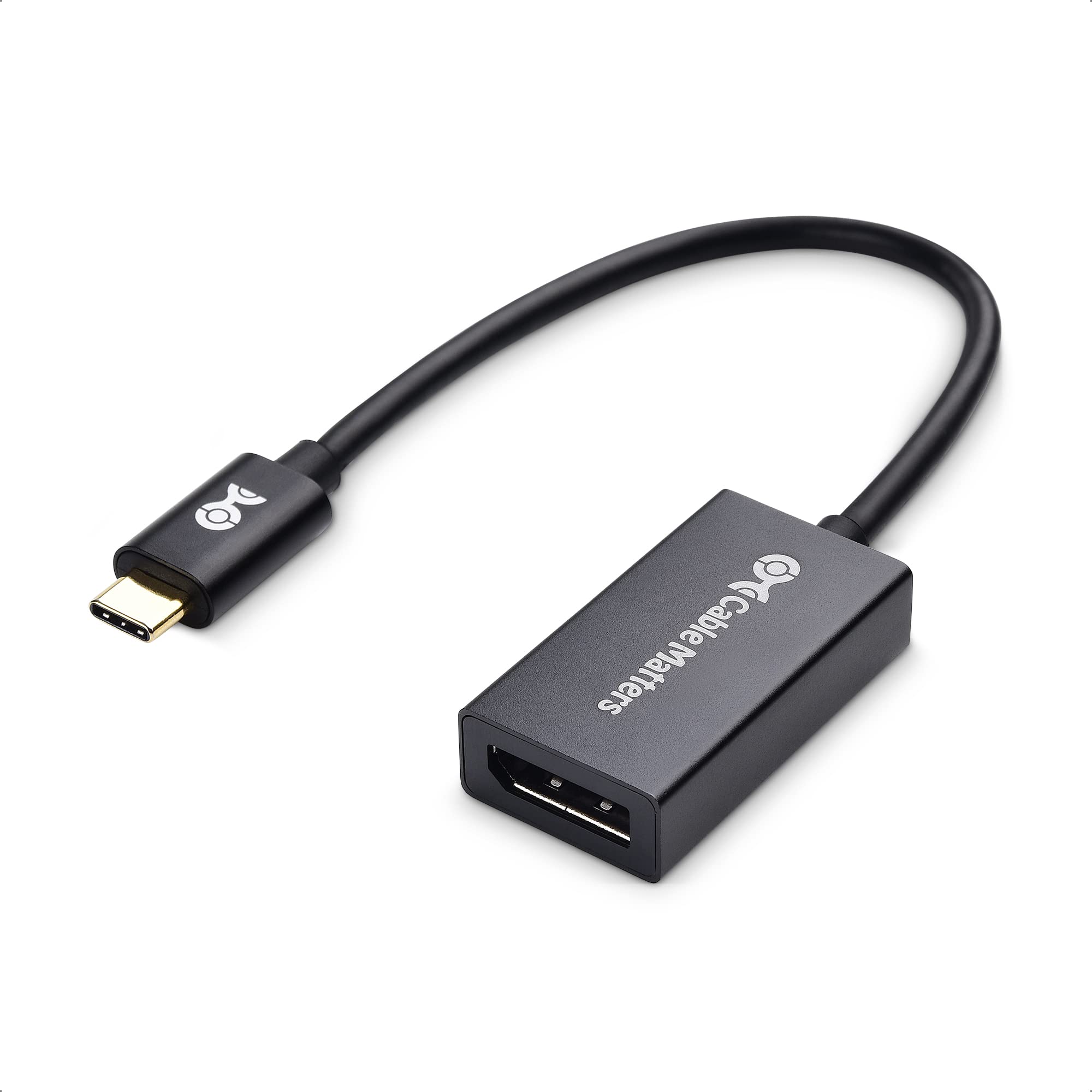 Cable Matters 32.4Gbps USB C to DisplayPort 1.4 Adapter, 4K@240hz, 8K@60hz, and HDR Support  Thunderbolt 4 / USB4 Compatible with Oculus Rift S, iPad Pro, iPhone 16/15 Pro, MacBook Pro, XPS, Surface