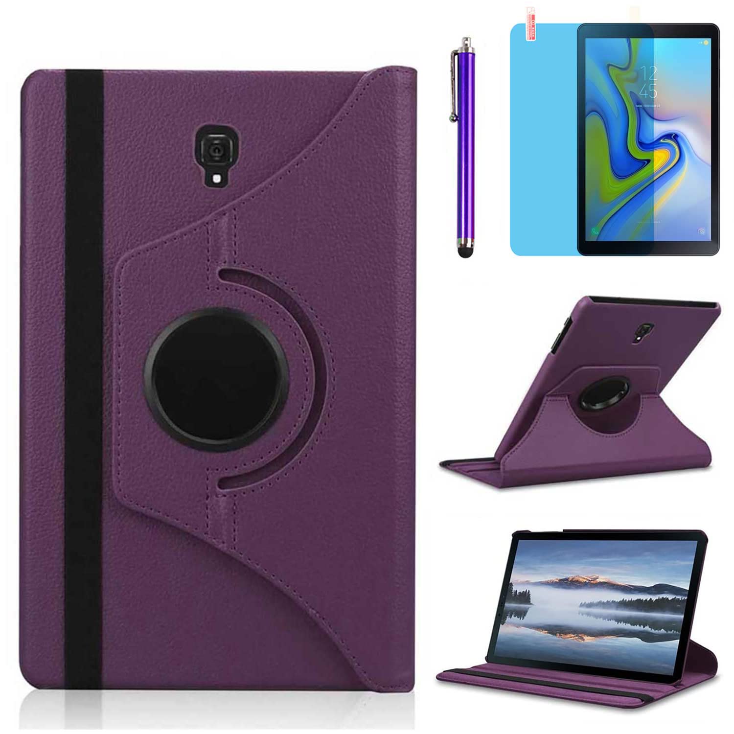 Case For Samsung Galaxy Tab S4 10.5 Inch 2018 (Sm T830 Sm T835 Sm T837), 360 Degree Rotating Stand Case Smart Protective Cover W