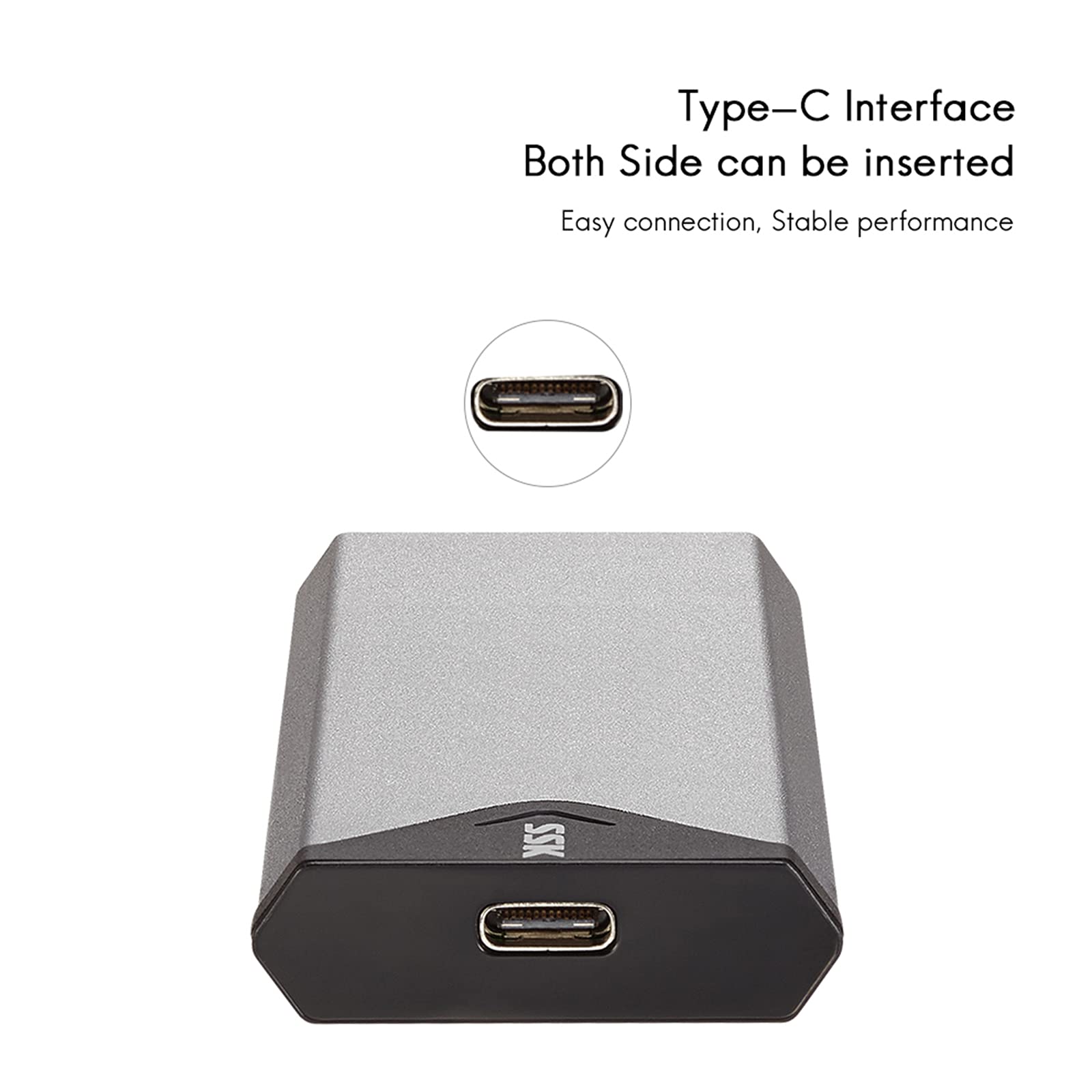 Ssk Aluminum Usb 3.2 Gen 1 To M.2 Sata Ngff Ssd Enclosure Adapter, External Sata Based M.2 Solid State Drive Enclosure Reader (F