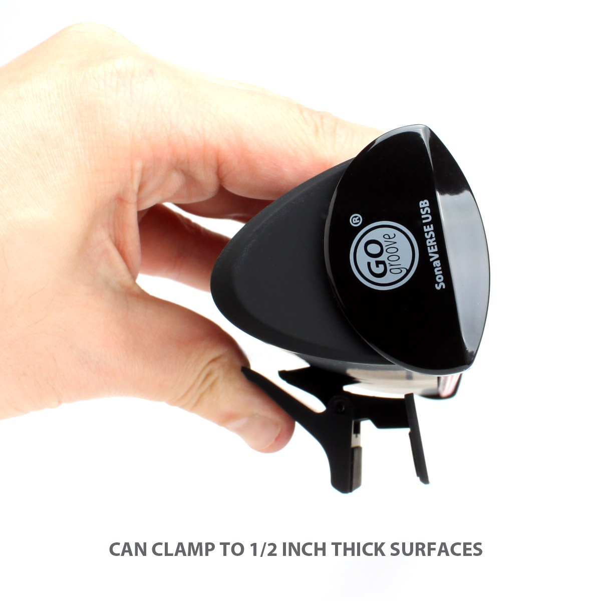 Gogroove Sonaverse Usb Speakers For Laptop Computer - Usb Powered Mini Sound Bar With Clip-On Portable External Speaker Design F