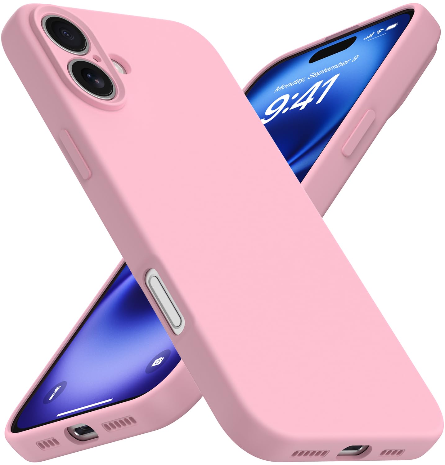 iYavvort Compatible with iPhone 16 Case, Liquid Silicone Upgrade [Camera Protection] [Soft Anti-Scratch Microfiber Lining] Shock