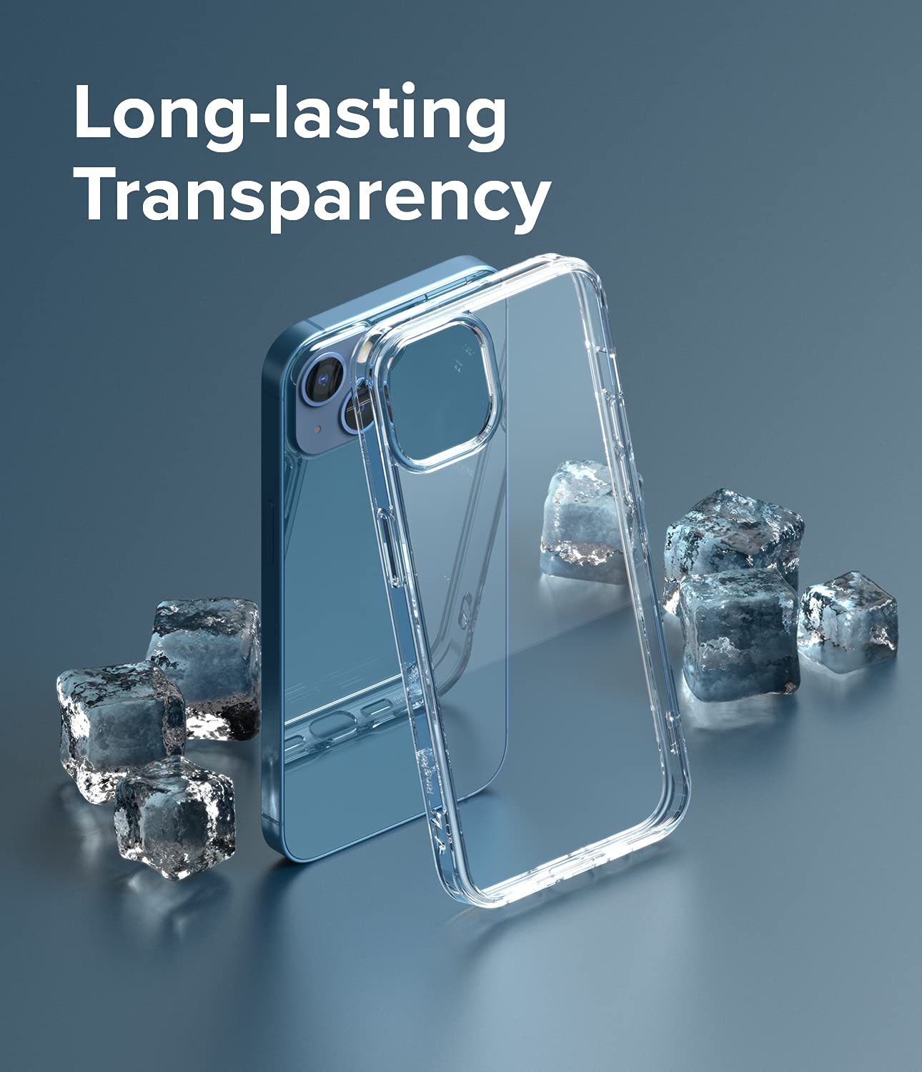 Ringke Fusion Compatible With Iphone 13 Case, [Built In Lanyard Holes] Transparent Shockproof Bumper Raised Bezel Sturdy Cover D