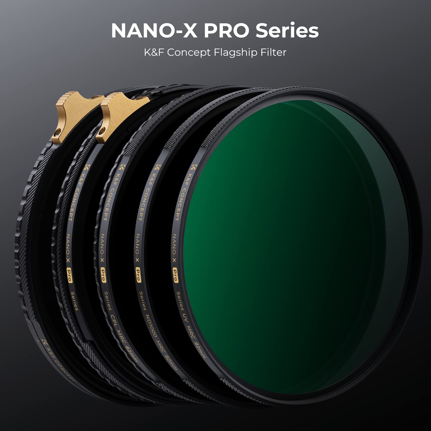 K&F Concept 58mm Variable ND2-32 CPL 2-in-1 Lens Filter Nano-X PRO Optical Glass 36 Multi-Coated Waterproof