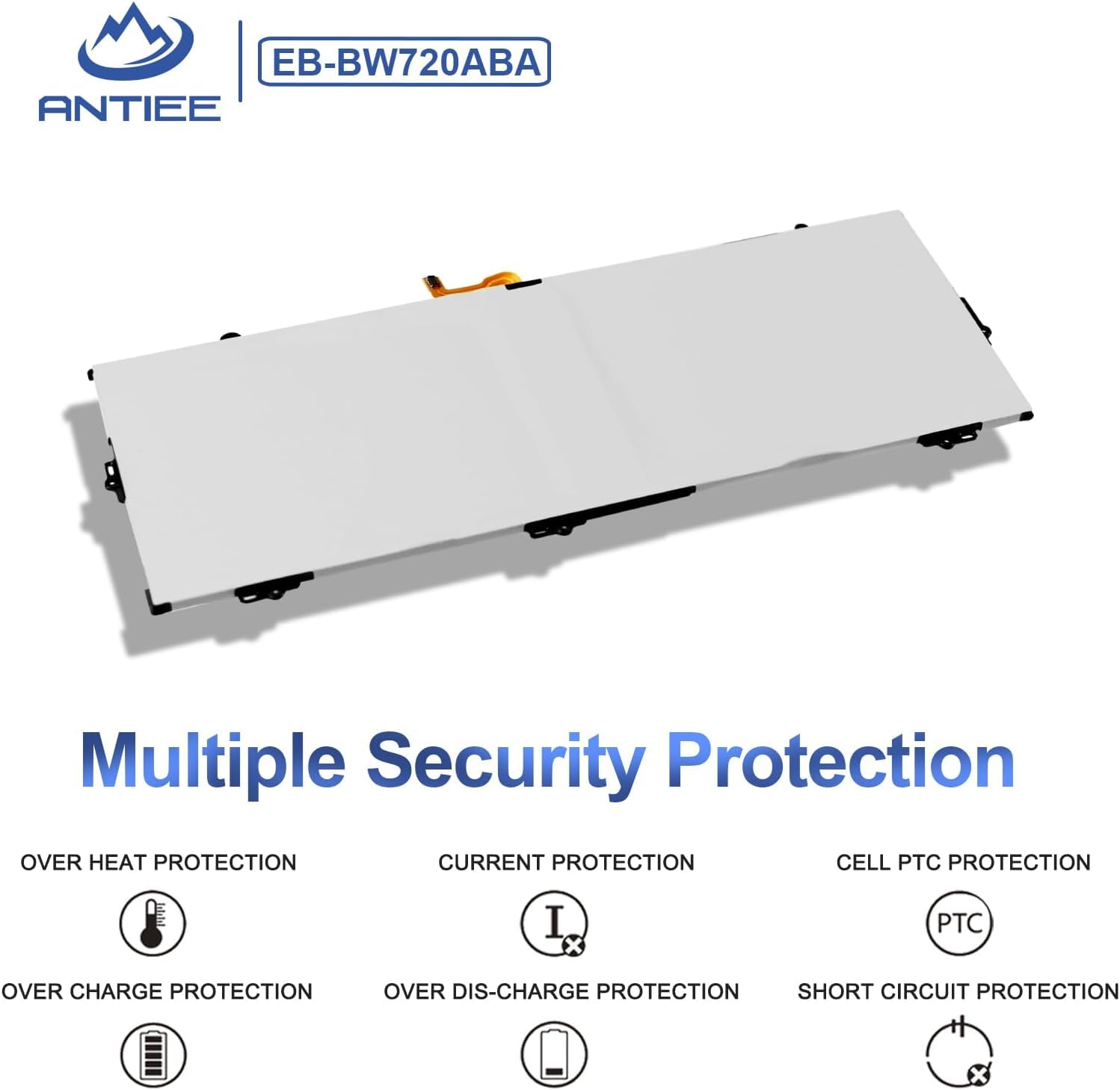 ANTIEE EB-BW720ABA EB-BW720ABE Laptop Battery for Samsung Chromebook Plus V2, Chromebook 4/4+, Galaxy Book 12 - 7.7V 39.04Wh Li-ion