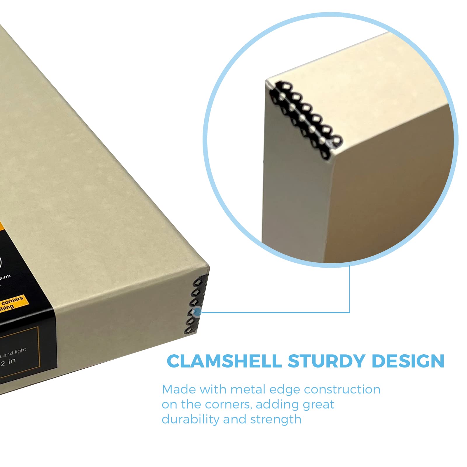 Lineco, Archival Tan 3-Ring Binder Preservation Album Box 12.25 X 11.25 X 2 Inch. Unique Design To Store, Preserve, Organize Pho