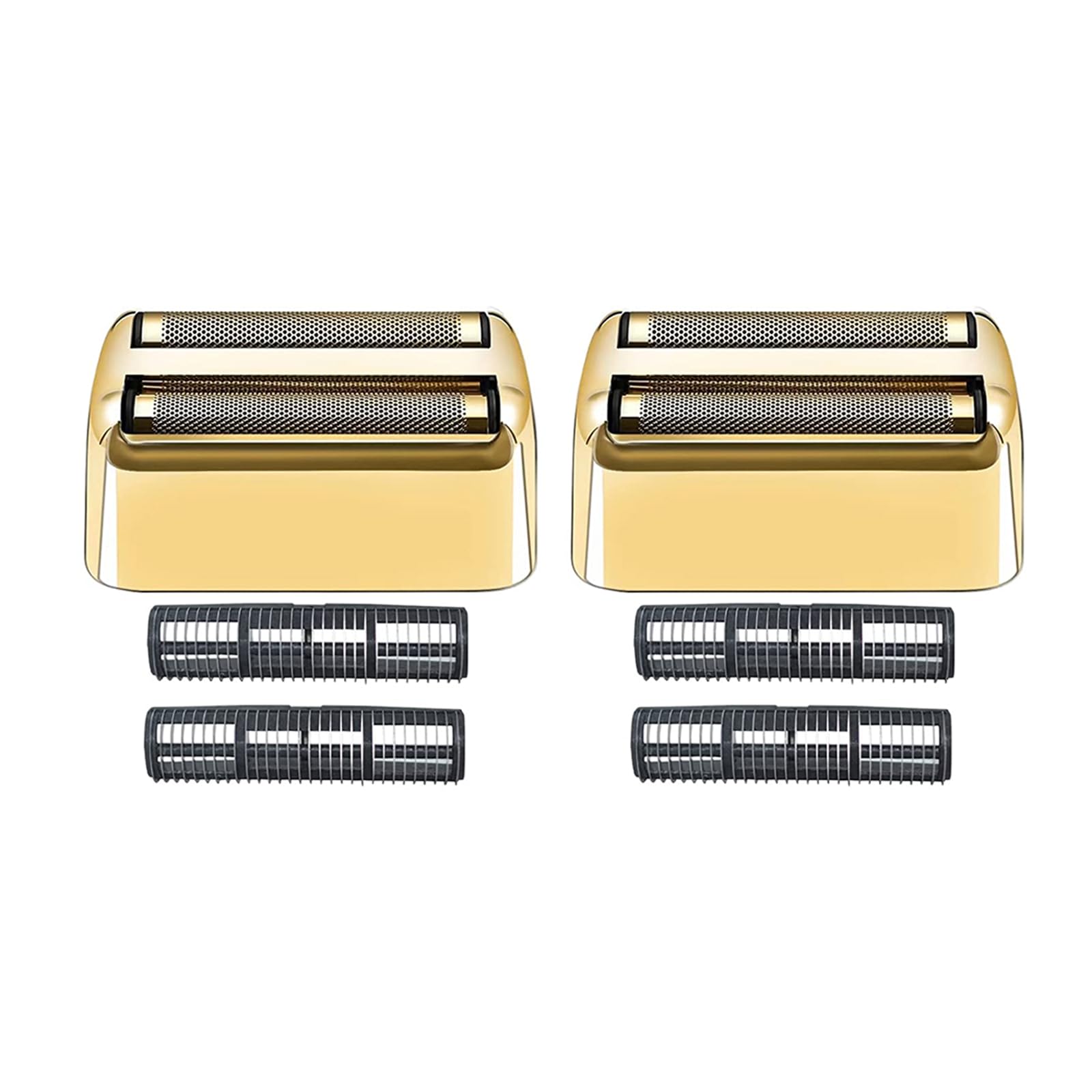 2 Pack Shaver Replacement Foil And Cutters Compatible With Babylisspro Double Fxfs2 Metal Shaver Foil Replacement (Golden 2Pcs)