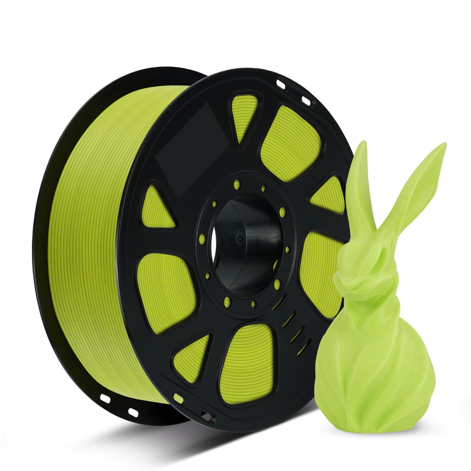 Kingroon Apple Green PLA Filament 1.75mm, 1kg Spool (2.2lbs) 3D Printing Filament, Fresh Green Filament, Tangle-Free Fits for Mo