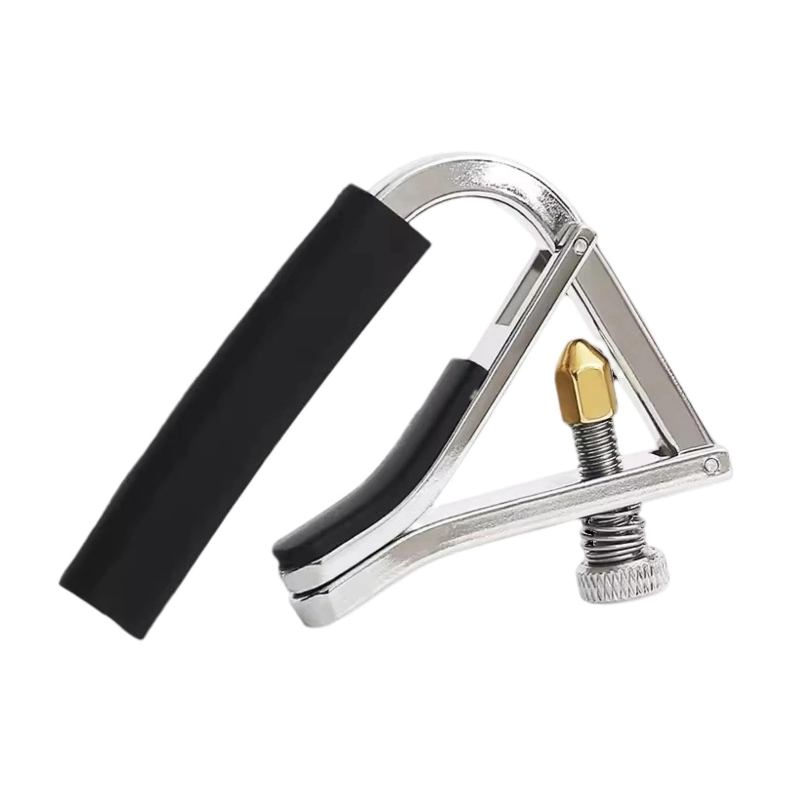 Atorse Guitar Capo Professional Silicone AntiSlip Portable Easy To Use Accessories Argent