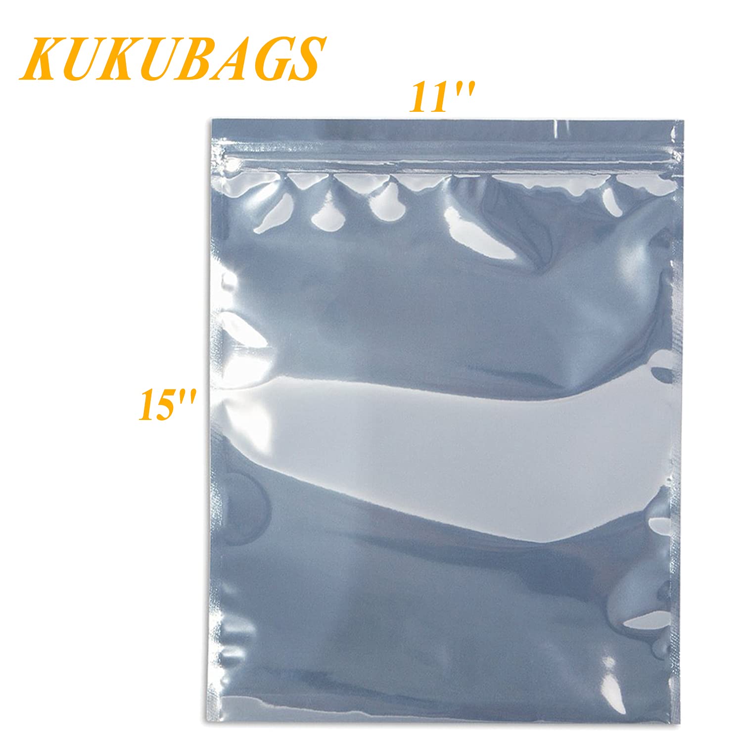 Kukubags 15Pcs 11X15 Inch Anti Static Bag With 15Pcs Antistatic Labels, Static Free Bag For Electronics, Large Resealable Non St