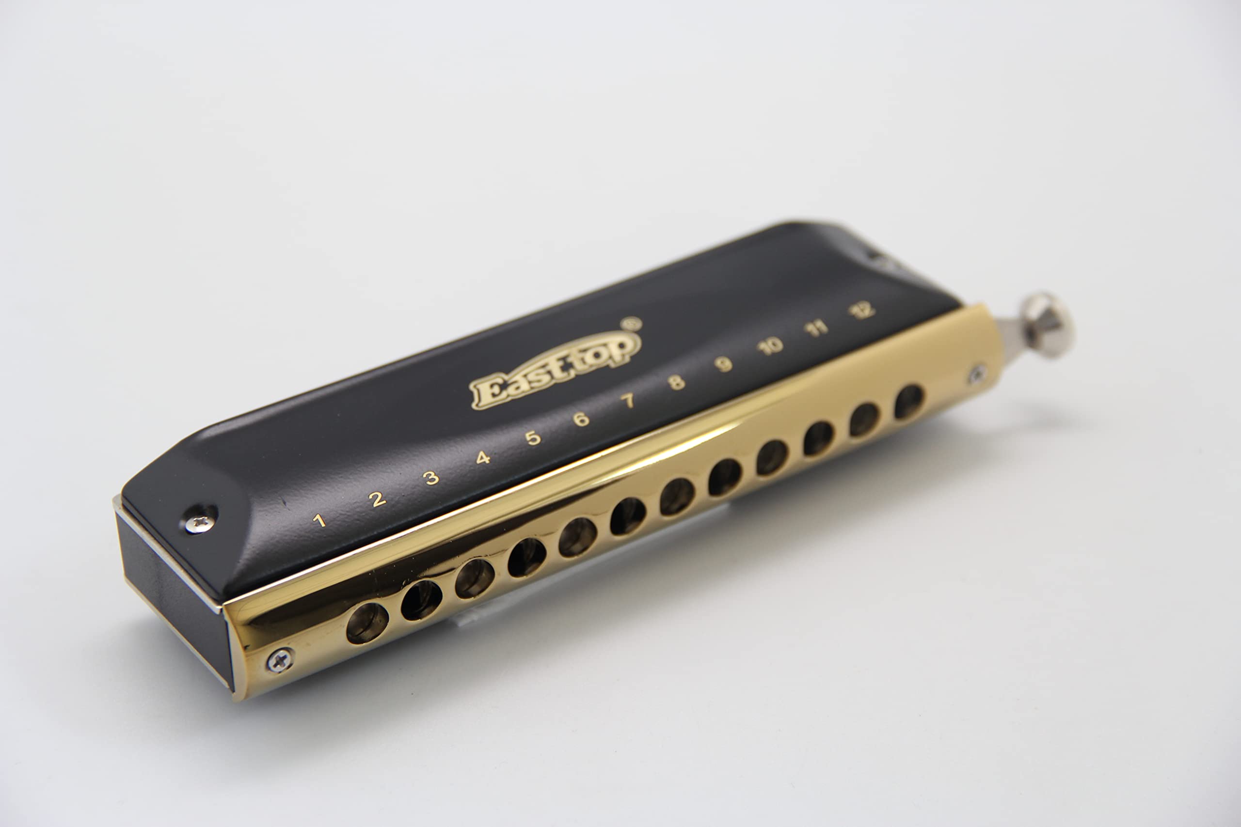 East Top Chromatic Harmonica Key Of C, 12 Holes 48 Tones Chromatic Mouth Organ Harmonica For Adults, Professionals And Students