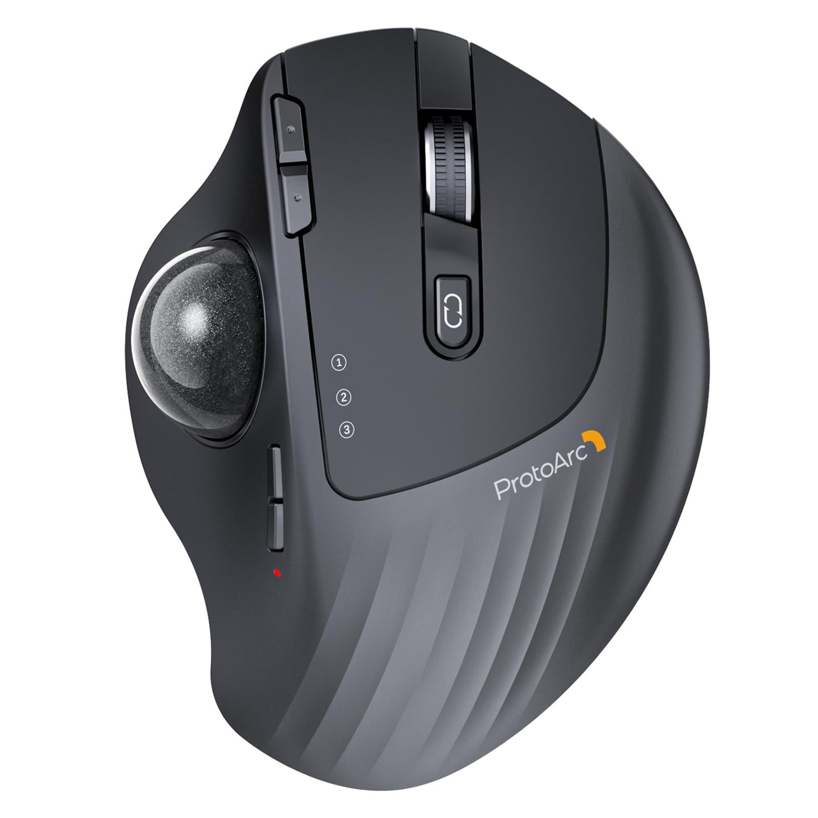 Protoarc Wireless Trackball Mouse, Em01 Nl Ergonomic Bluetooth Rollerball Thumb Mouse Rechargeable Computer Laptop Mouse, Adjust