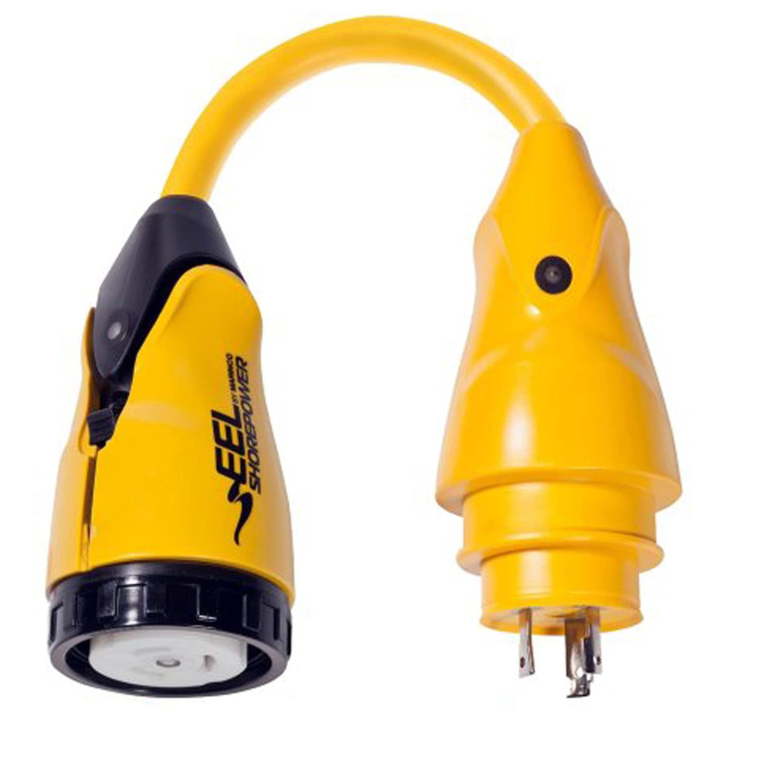 Marinco P30 503 Eel 50A 125V Female To 30A 125V Male Pigtail Adapter   Yellow