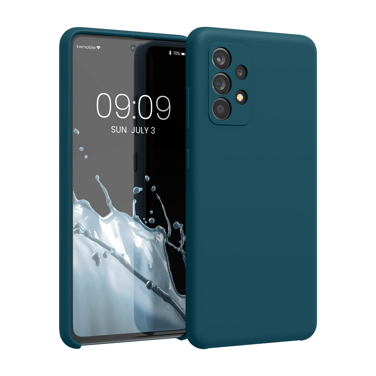 Kwmobile Case Compatible With Samsung Galaxy A52 / A52 5G / A52S 5G Case   Tpu Silicone Phone Cover With Soft Finish   Teal Matt