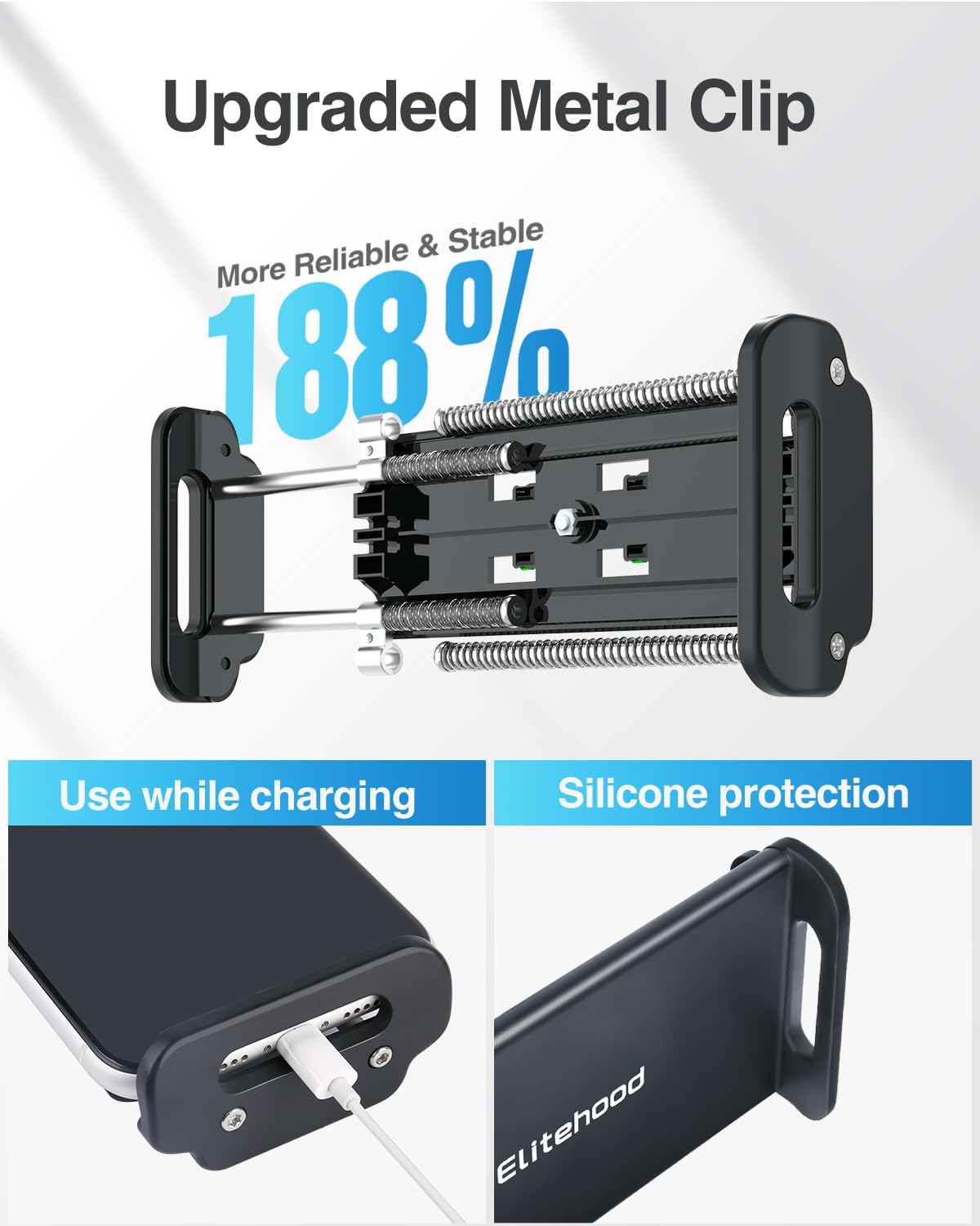 Elitehood Metal Ipad Mic Stand Holder, 360� Swivel Tilt Microphone Stand Phone Holder Mount, Aluminum Tablet Clamp Adapter For All Phone, Ipad Pro 12.9/11, Ipad, Ipad Mini Air And More 4 12.9' Tablet