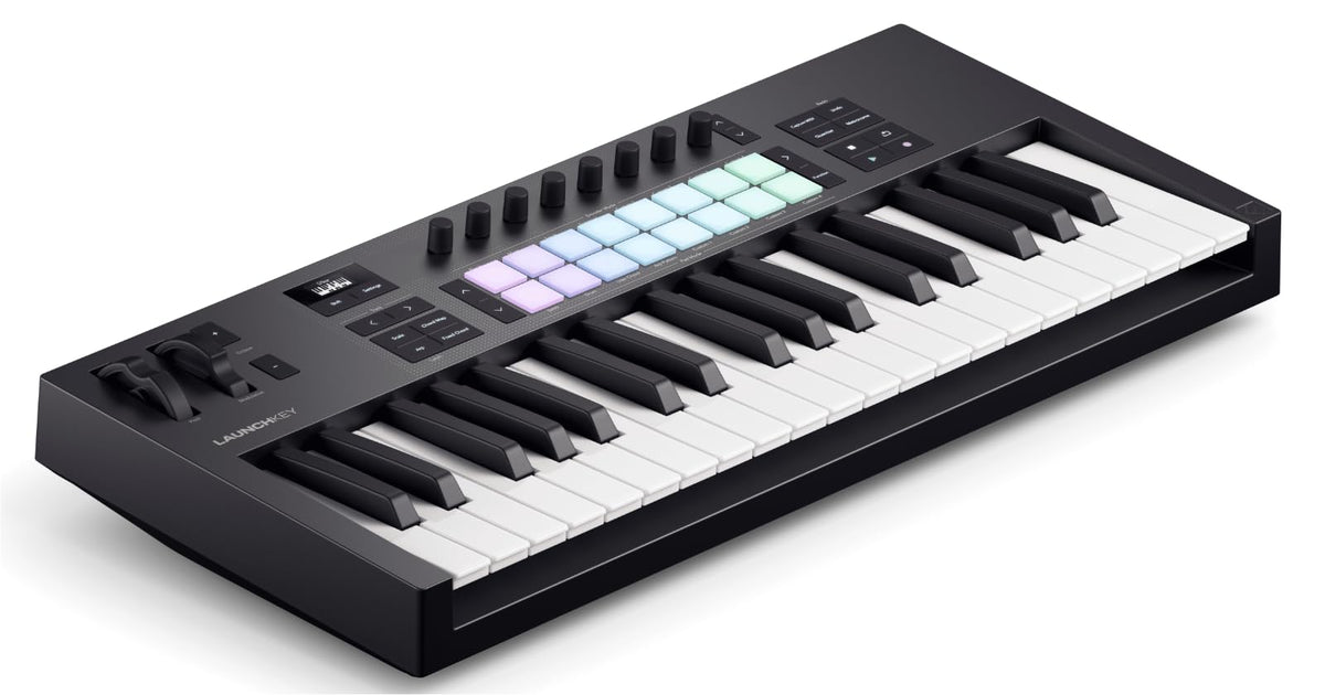 Novation Launchkey 37 [MK3] MIDI Keyboard Controller - Seamless Ableton Live Integration. Chord Mode, Scale Mode, and Arpeggiato