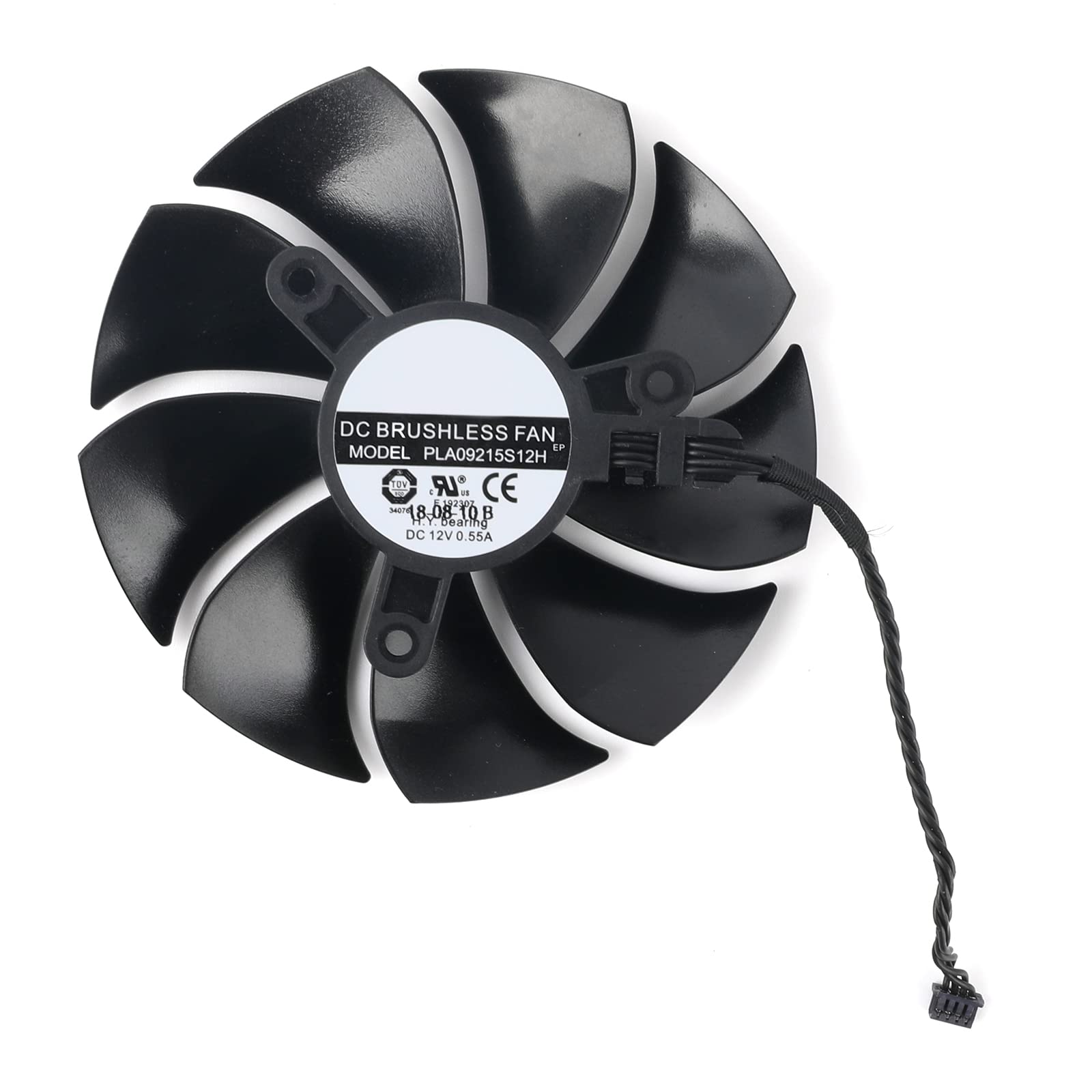 Coolerage 85Mm Dc 12V 0.55A 4Pin Pla09215S12H Rtx2080Ti Gpu Fans For Evga Rtx 2060 2070 2080 2080Ti Rtx2080Ti Graphics Card Cool
