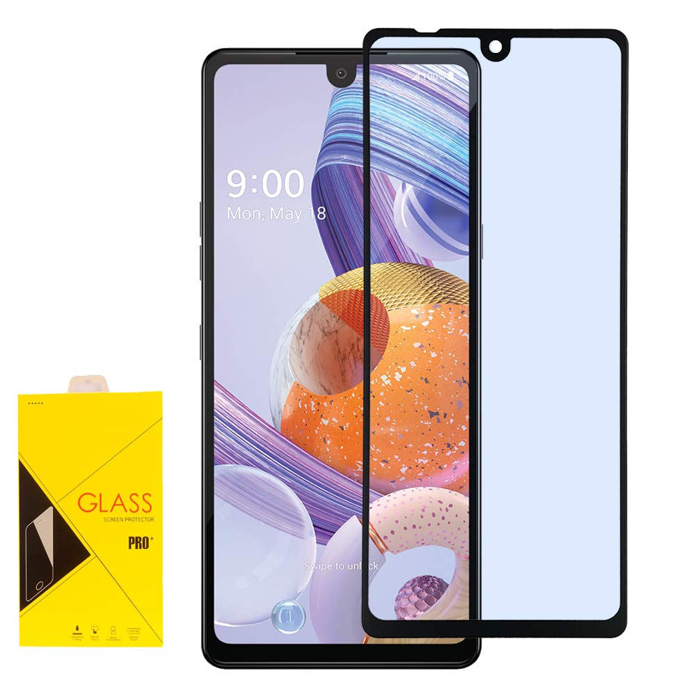 Celzen   For Lg Stylo 6 Lm Q730 (2020)   Full Adhesive Tempered Glass Screen Protector   Black Frame