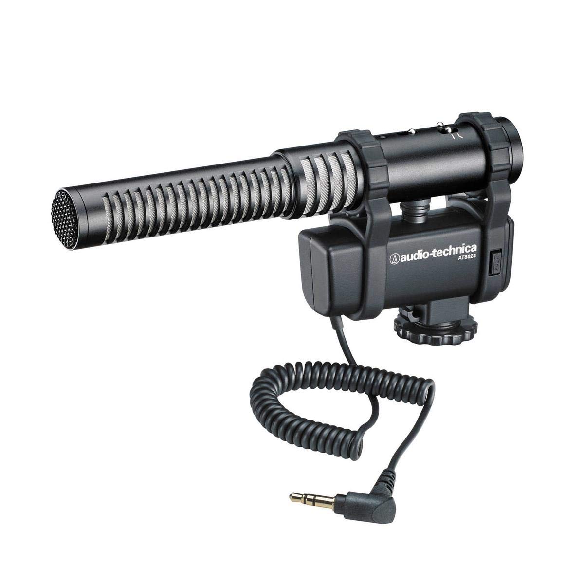 Audio-Technica At8024 Stereo/Mono Camera-Mount Condenser Microphone, Black
