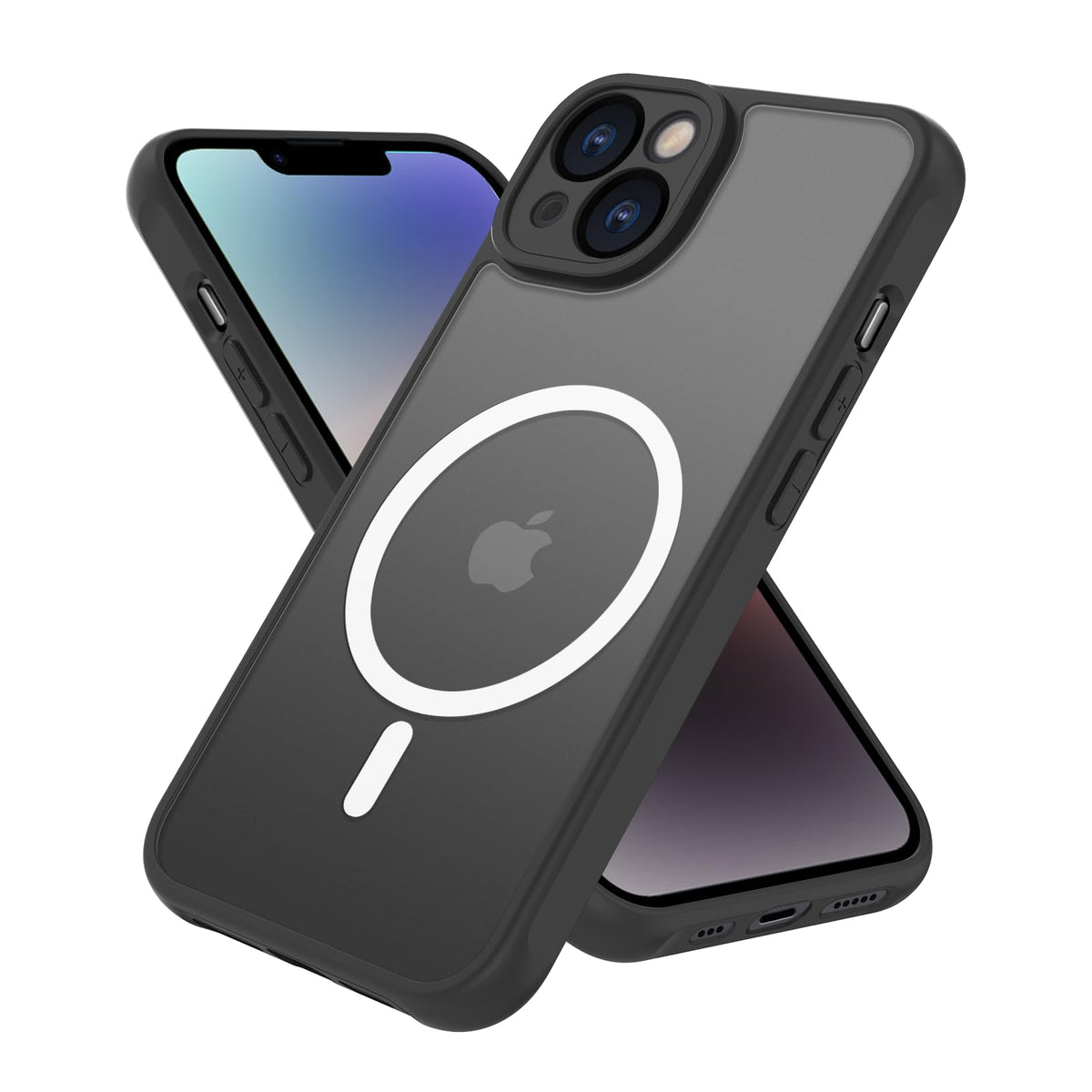 Pinlisheng Magnetic For Iphone 15 Case,Compatible With Magsafe,Military Grade Drop Tested, Shockproof Matte Finish Translucent H
