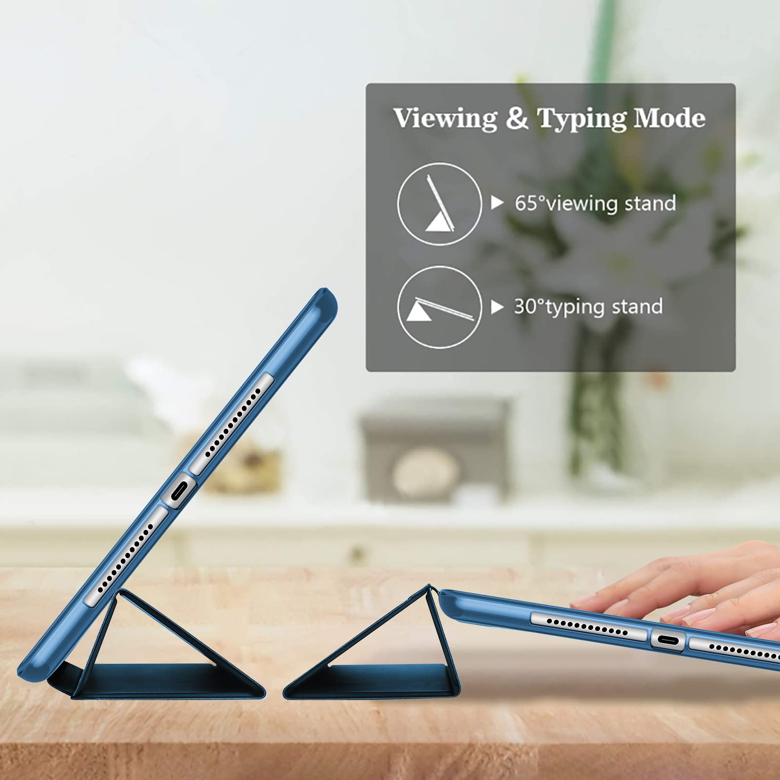 Procase Smart Case For Ipad 9.7 Inch Ipad 6Th 5Th Generation Cases, Ipad Air 2, Ipad Air Case, Slim Soft Tpu Cover Stand Smart Case For Ipad 9.7 2018 2017 Model Ipad Air 2 Air 1  Teal