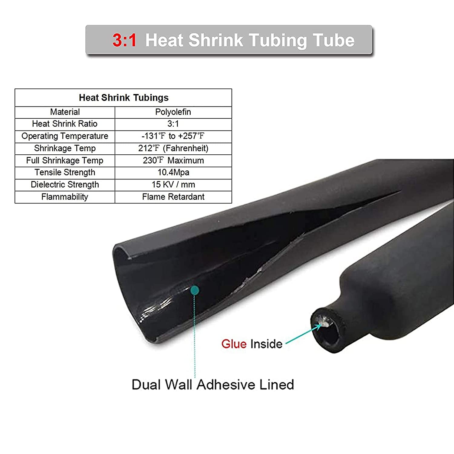 Tkdmr 20Pcs 1/0 Awg 3/8'' Battery Lugs,Copper Wire Lugs,Heavy Duty Battery Cable Ends,Tubular Ring Terminals,Awg Crimp Wire Ring