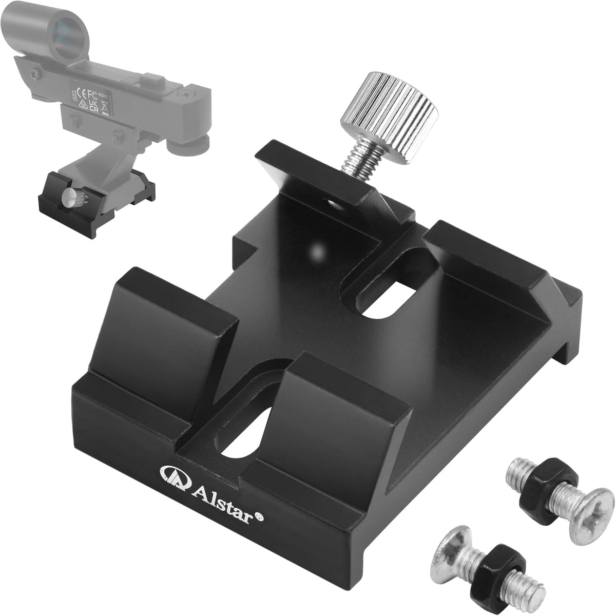Alstar Schmidt-Cassegrain Finder Scope Base - Attach Standard Finder Scope,Laser Pointer Bracket Or Reflex Sight Bracket - The C