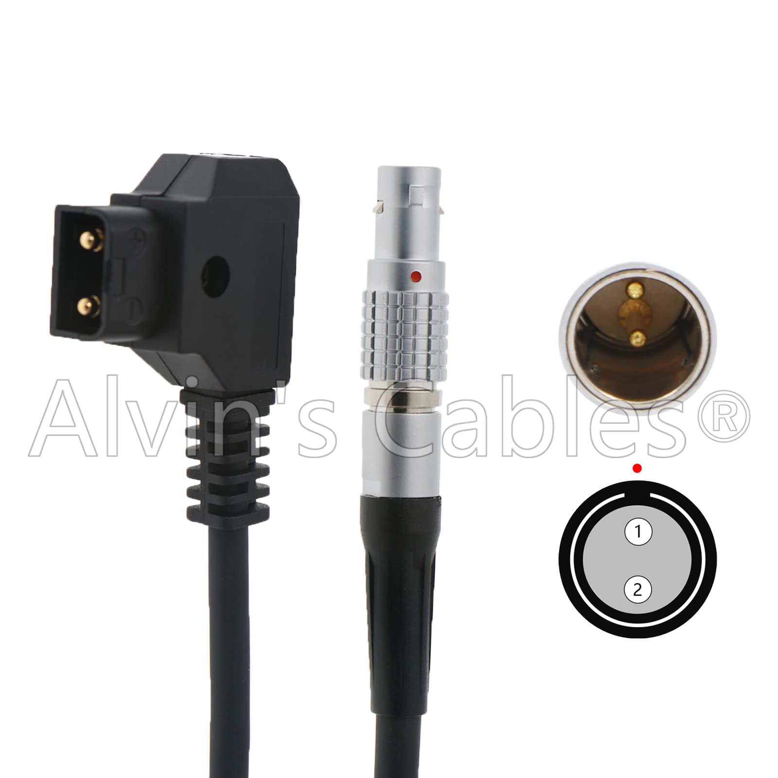 Alvin'S Cables D Tap To 0B 2 Pin Male Power Cable For Teradek Smallhd Z Cam Dji Ronin 45Cm|18Inches