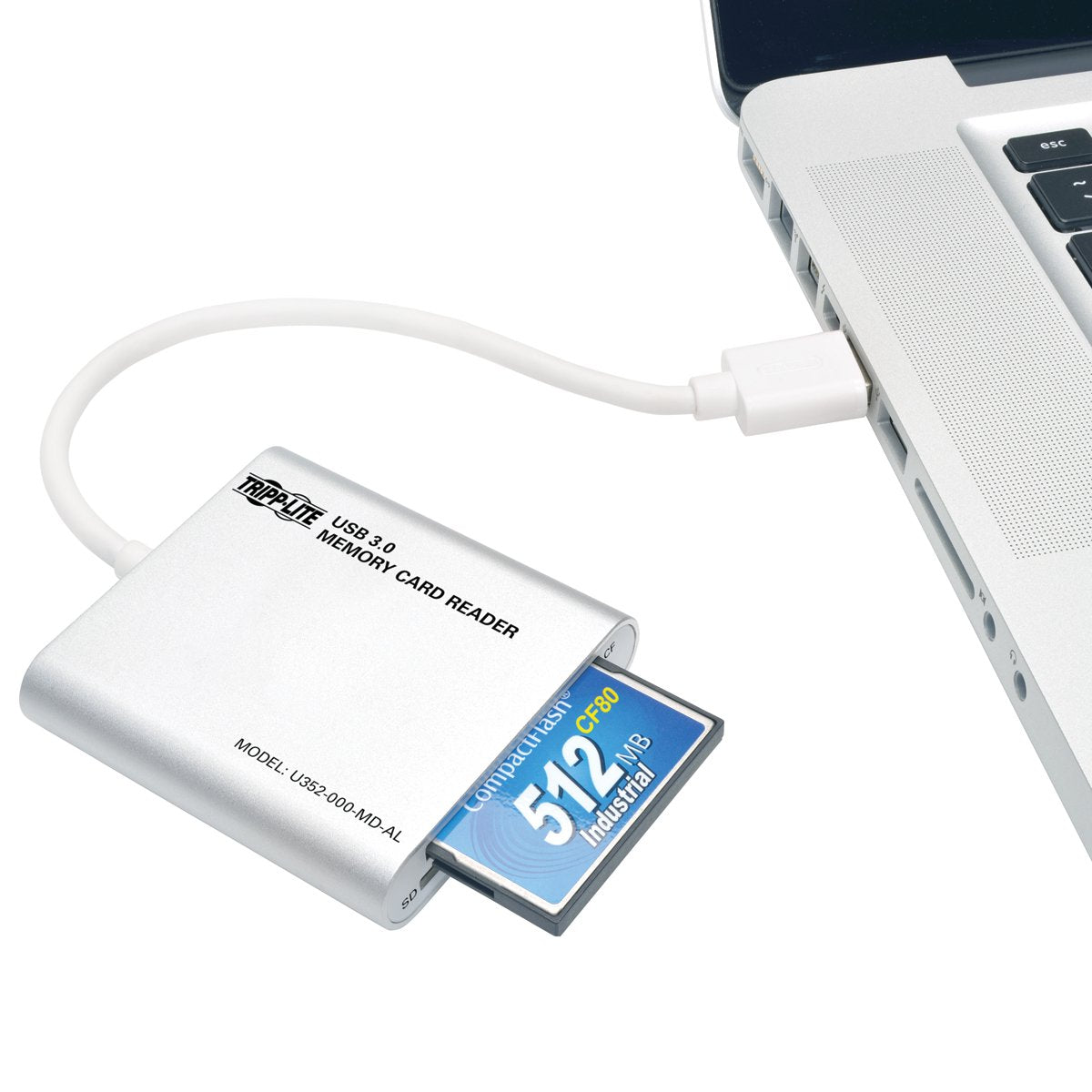 Tripp Lite Usb 3.0 Superspeed Multi Drive Memory Card Reader/Writer 5Gbps Aluminum Case (U352 000 Md Al), Multi Color