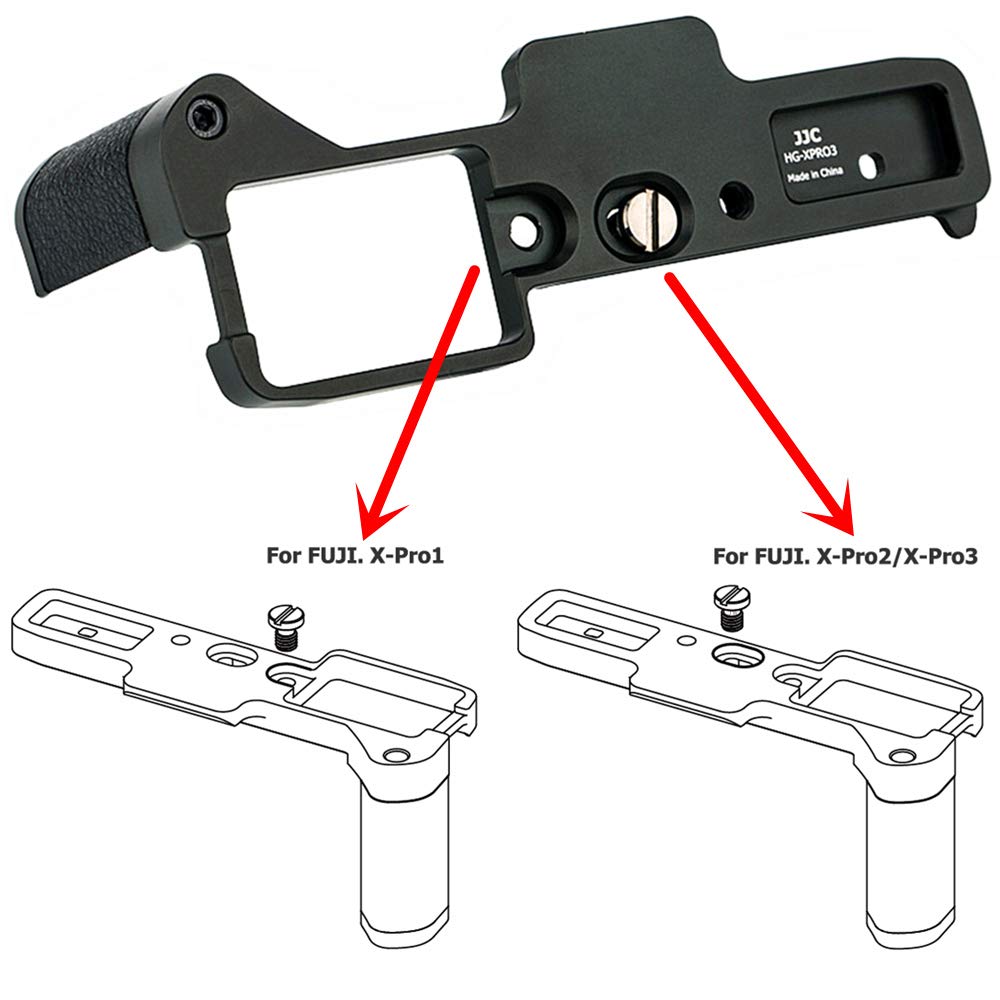 Metal Hand Grip L Bracket For Fujifilm X Pro3 X Pro2 X Pro1 Anti Slip Holder, W/Battery Compartment Opening & Arca Swiss Type Qu