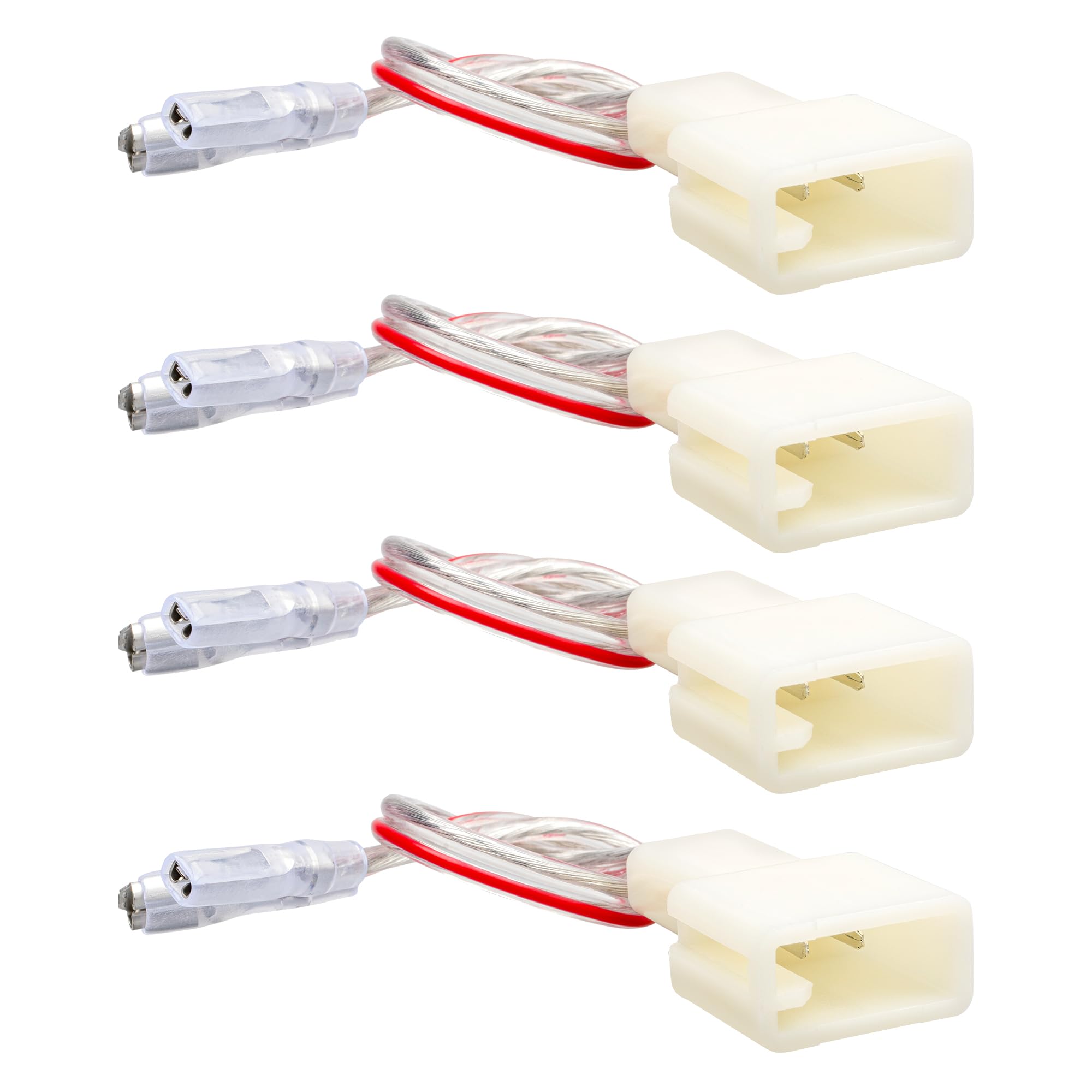 Red Wolf Car Door Speaker Wiring Harness Adapter Connector Plug Replacement For 2000 2019 Toyota Camry 4Runner Tacoma Rav4 Scion, Subaru 2012 2019, Mitsubishi 2002 2020 4Pcs