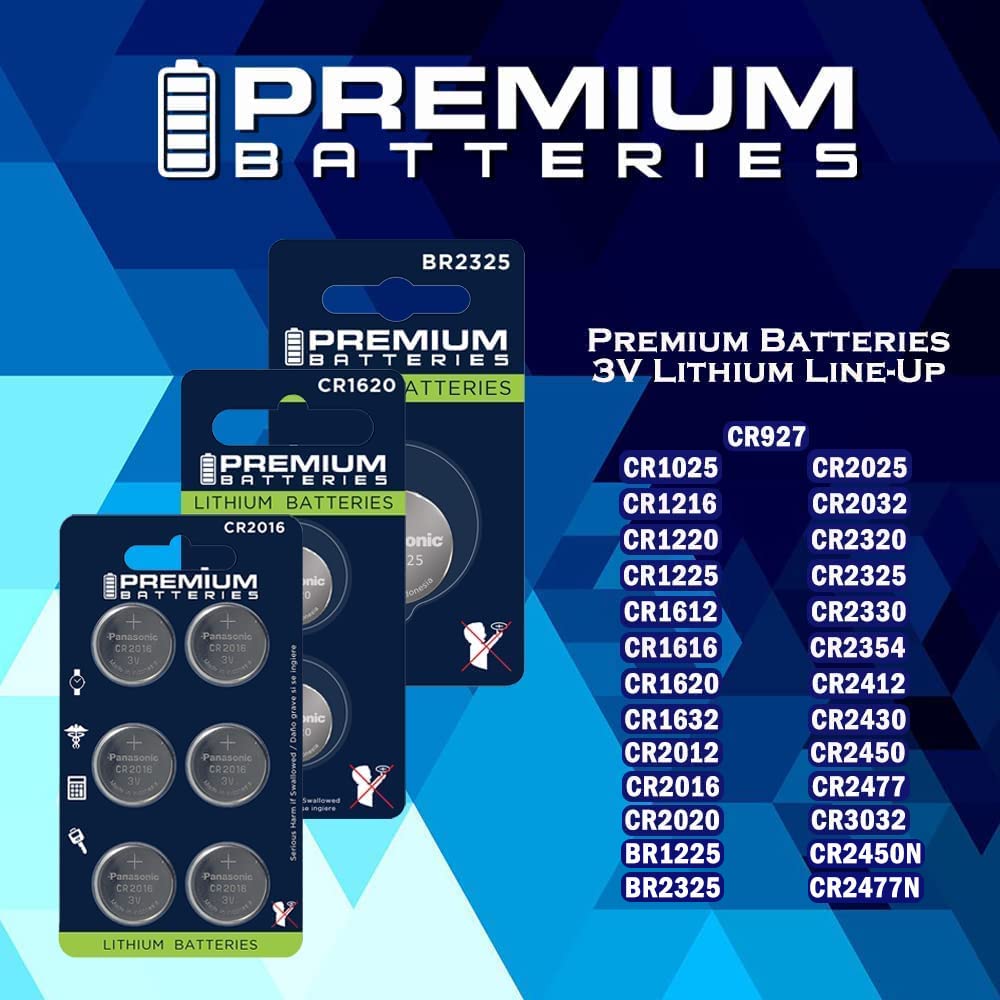 Premium Murata Cr2430 Lithium 3V Coin Cell   Japanese Engineered High Capacity Batteries (6 Pack)