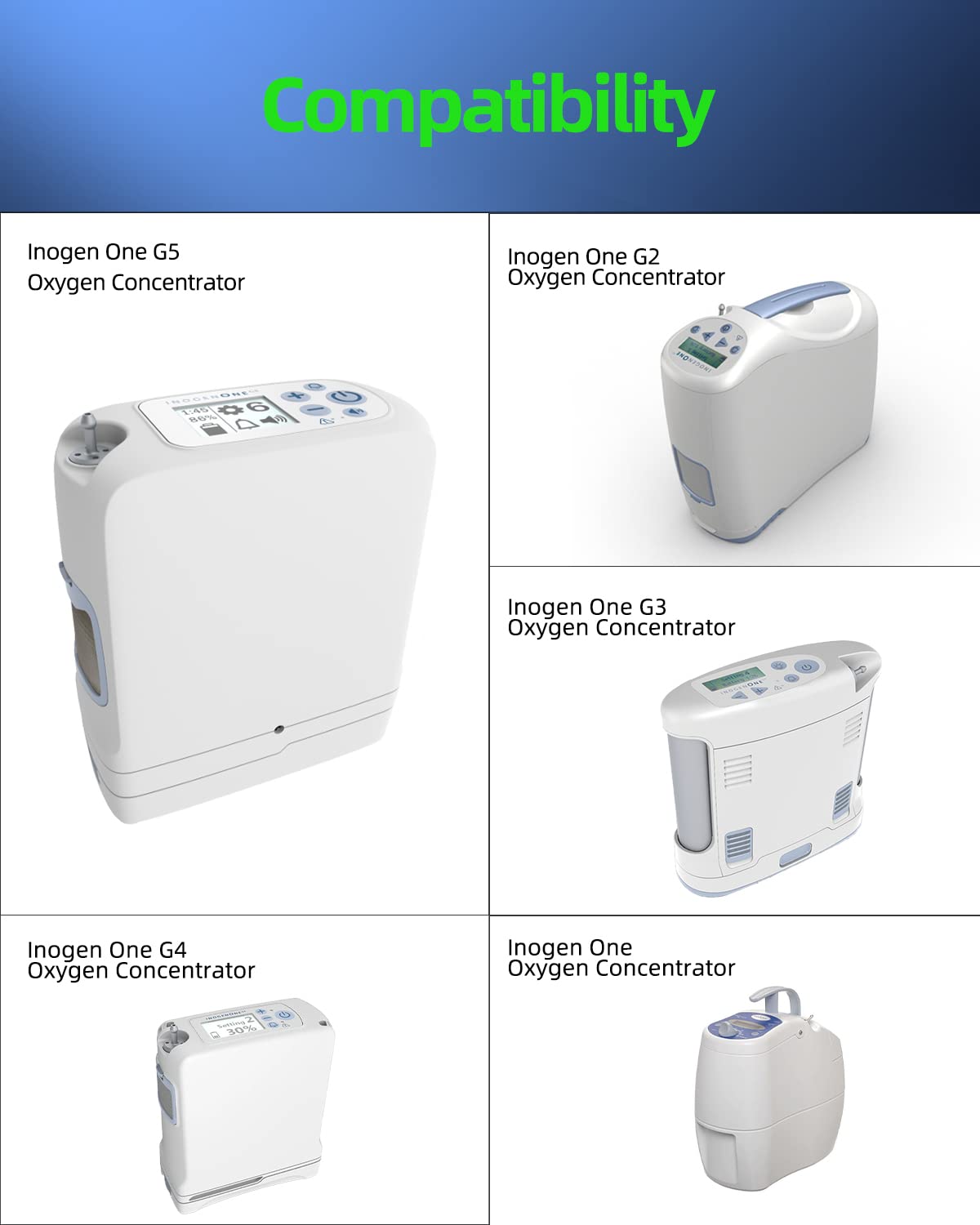 120W 10Ft Ac Charger Fit For Inogen One G1 G2 G3 G4 G5 Ba 301 Ba 303 Ba 316 Ba 400 Ba 401 Ba 403 Ba 408 Ba 503 Ba 516 Concentrator Power Adapter Supply Cord