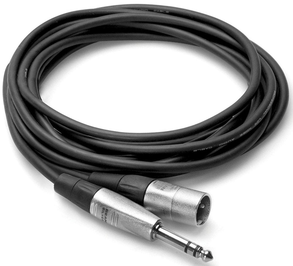 Hosa Hsx 005 Rean 1/4'' Trs To Xlr3M Pro Balanced Interconnect Cable, 5 Feet