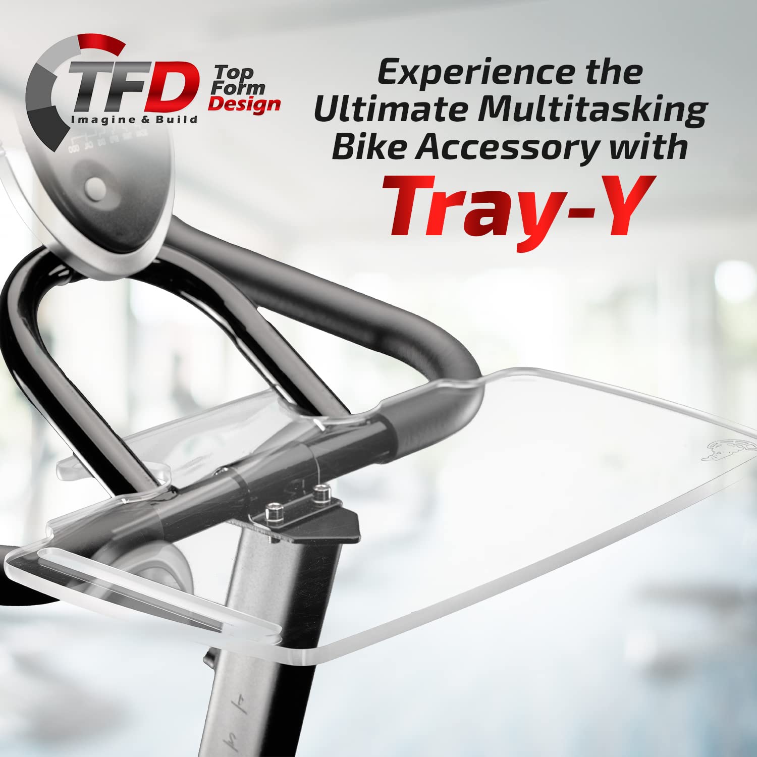 Tfd Yosuda Bike Compatible Tablet Stand   Transparent, Portable, Unisex