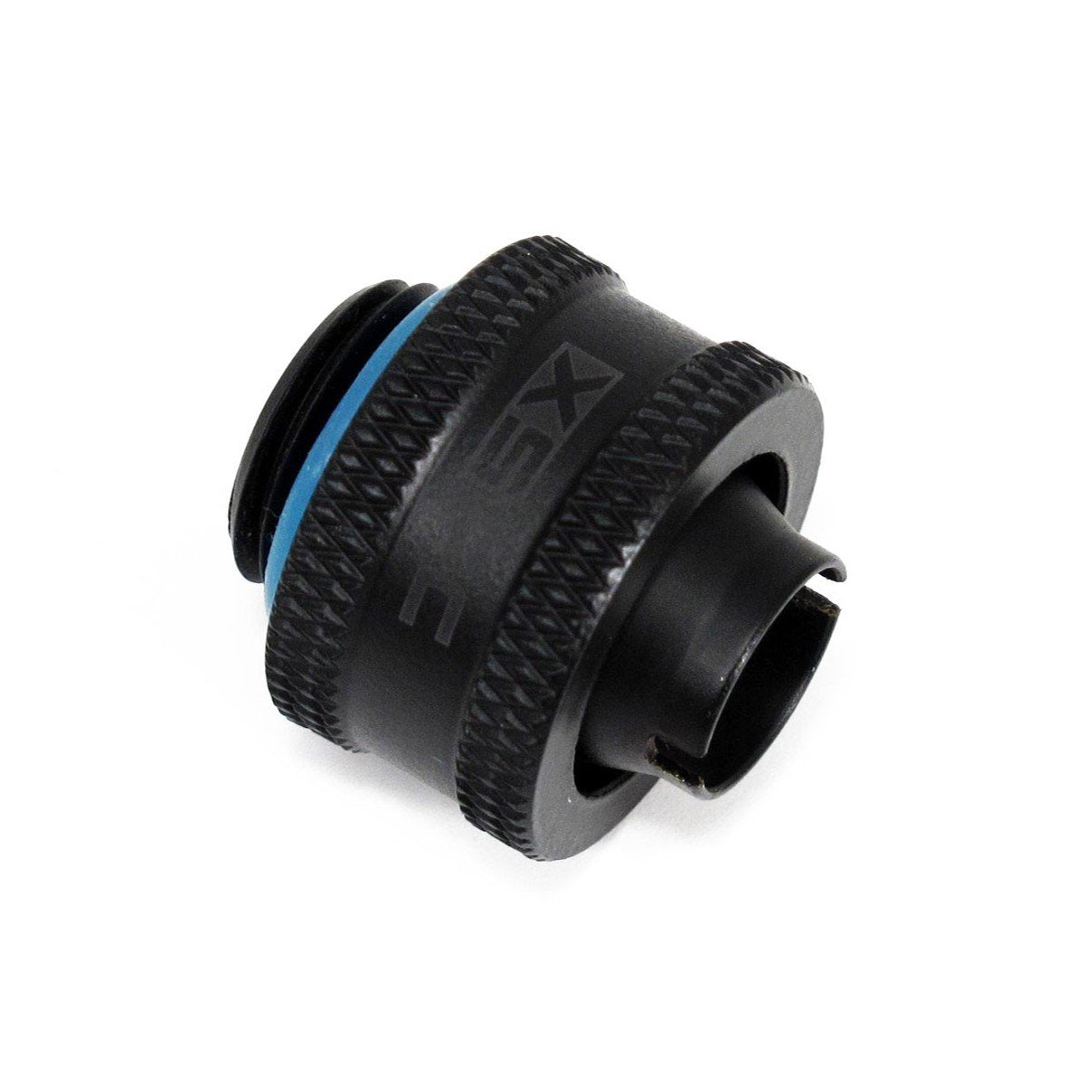 Xspc G1/4'' To 7/16'' Id, 5/8'' Od Compression Fitting V2 For Soft Tubing, Chrome