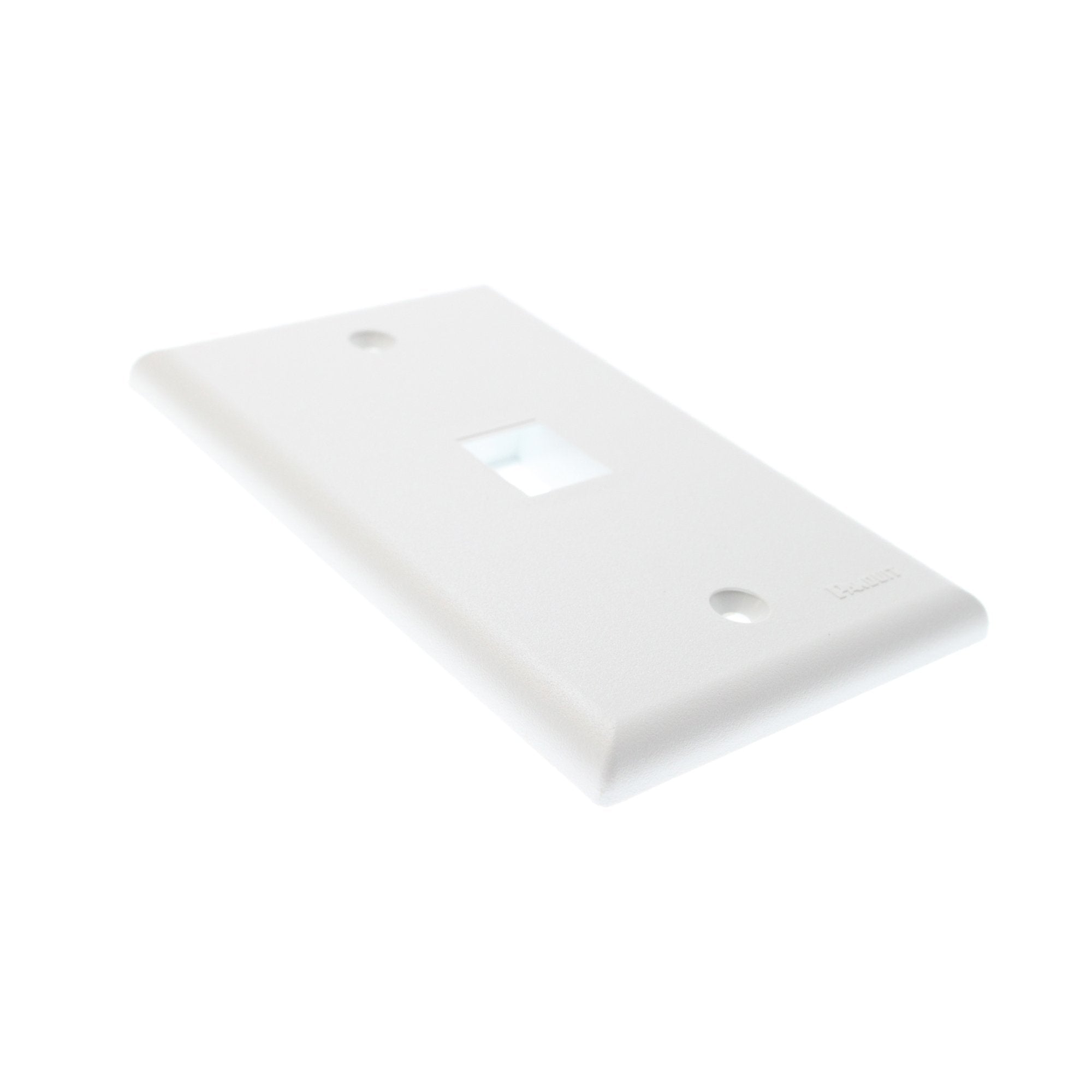 Panduit Nk1Fnwh 1 Gang 1 Port Faceplate, White