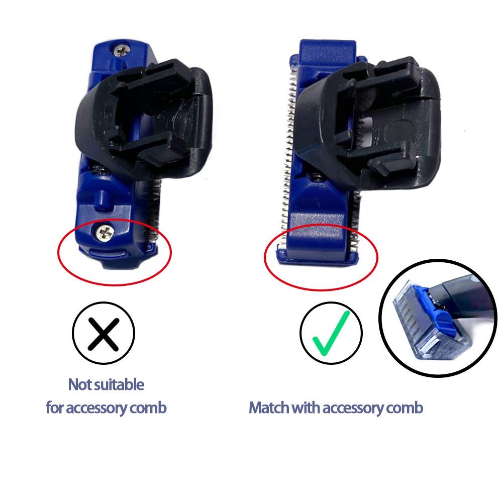 Replacement Shaver Comb For Men'S Rechargeable Full Body Hair Trimmer Shaver And Groomer Solo Shaver Trimming Comb (5Mm+Brush)