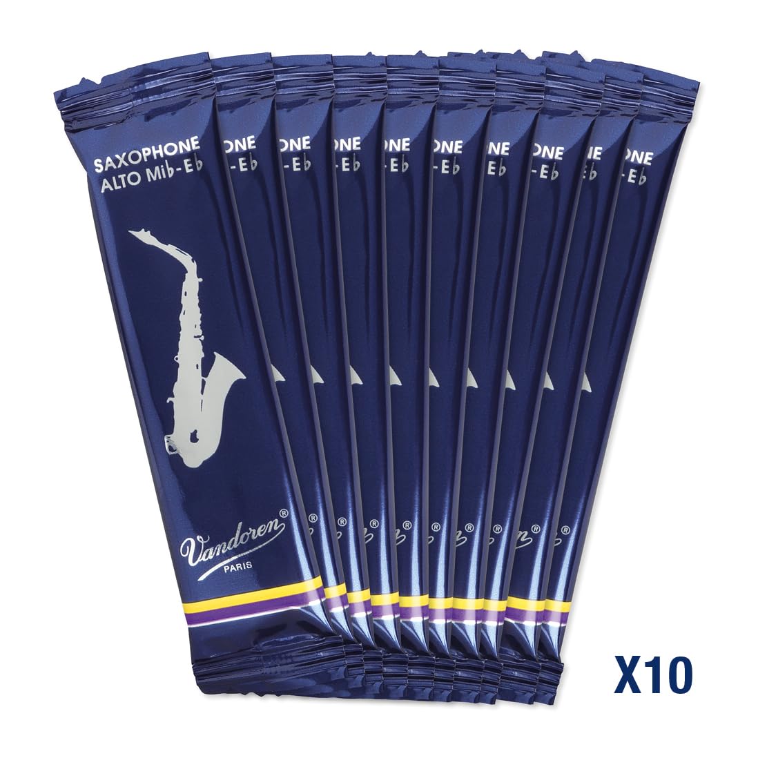 Vandoren Sr211 Alto Sax Traditional Reeds Strength 1 Box Of 10