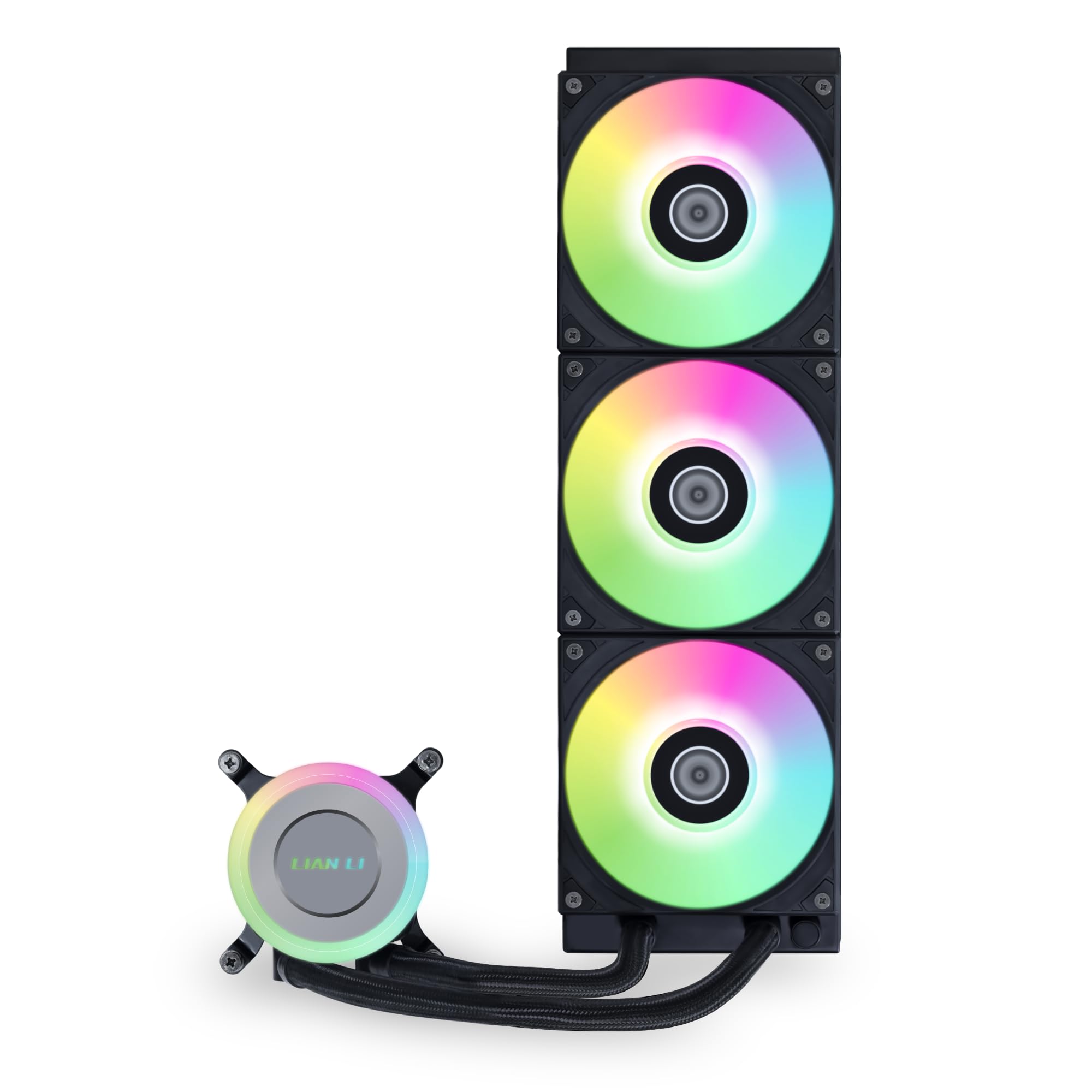 Lian Li Galahad II Lite ARGB Liquid CPU Cooler - 360mm Radiator - Low-Noise - Quick Installation - Daisy-Chain - 3X 28mm Thick A