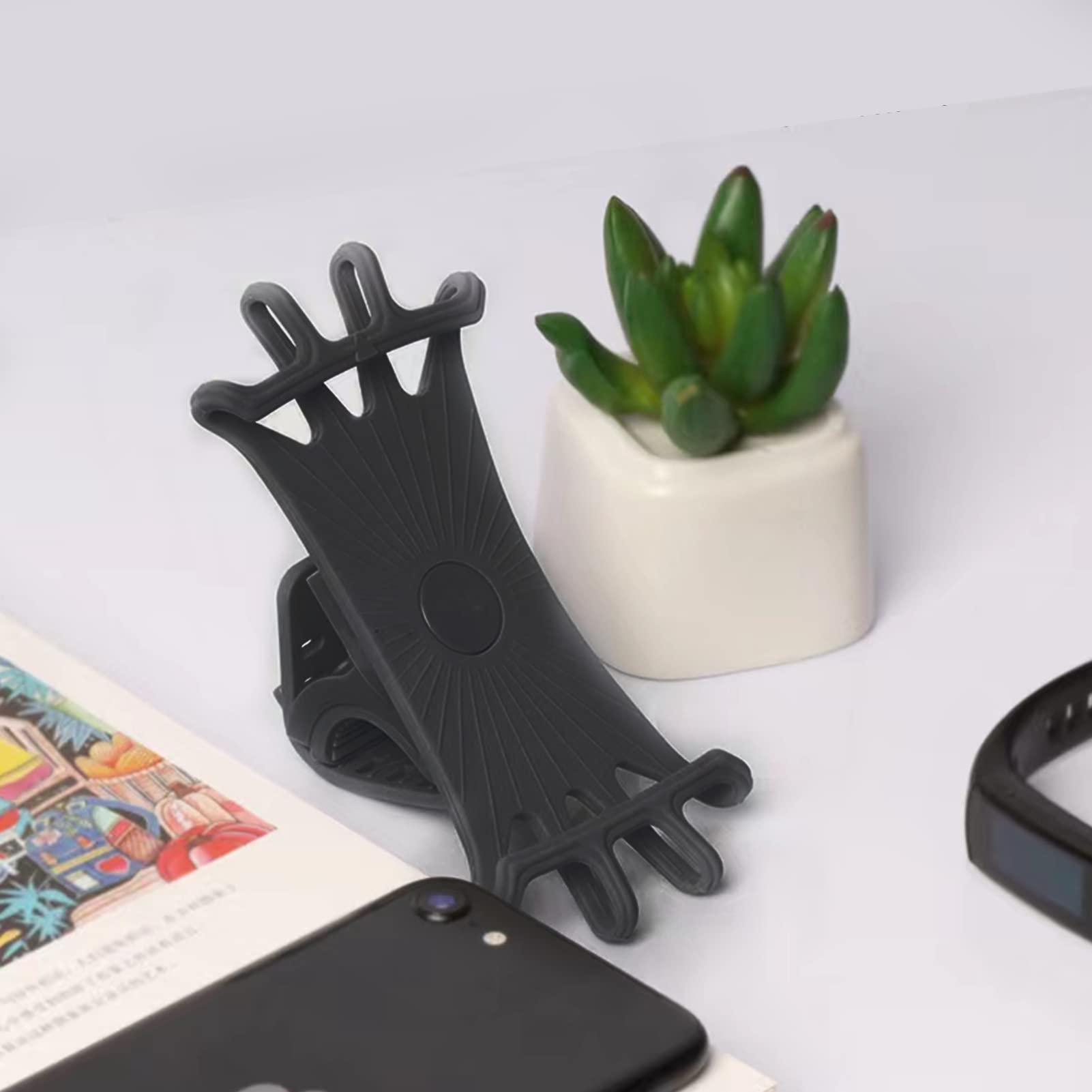 Oribox Detachable Bike Phone Holder, Universal Bicycle Motorcycle Cell Phone Mount, 360 Rotatable Adjustable Bike Phone Mount Co