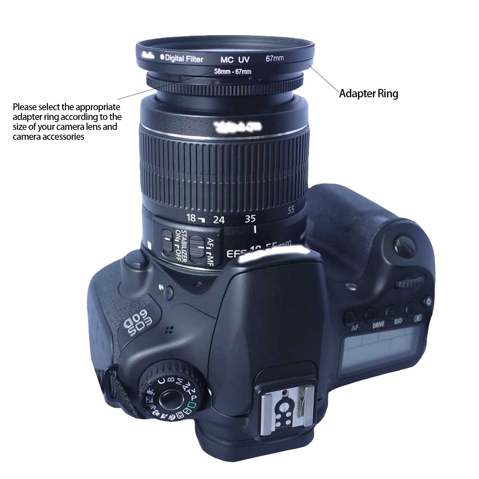 58Mm To 72Mm Step Up Ring