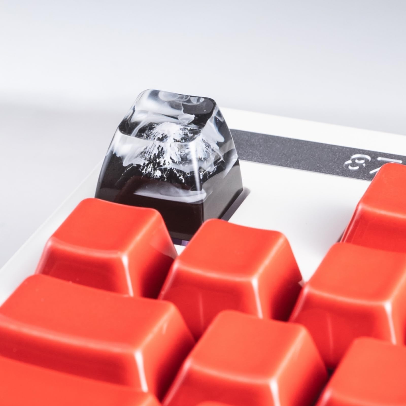 Redqin Artisan Keycaps   Himalayan Mountain Resin Keycap Escape Artisan Keycap Custom Keycap Handmade Keycaps For Mechanical Key