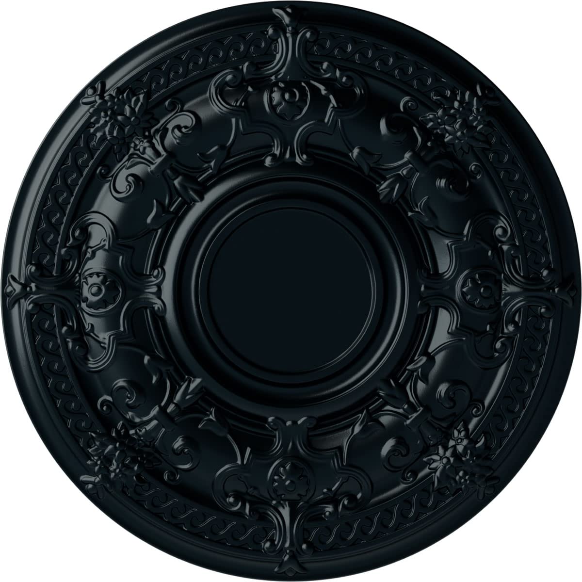 Ekena Millwork Cm33Dansf Dauphine Ceiling Medallion, 33 7/8''Od X 1 3/8''P (Fits Canopies Up To 13 1/4''), Hand Painted Night Sh