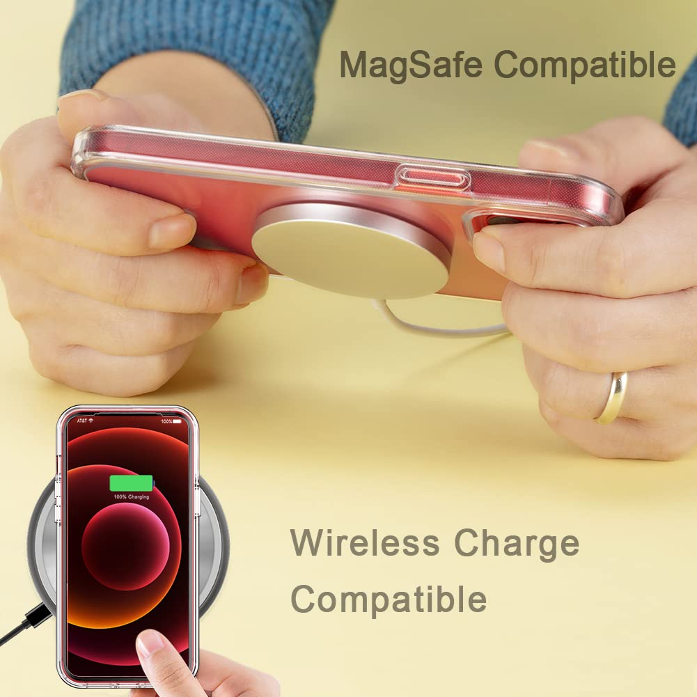 Coolqo Compatible For Iphone 12 Mini Case With Tempered Glass Screen Protector, Hard Pc And Soft Tpu, Military Grade Protection,