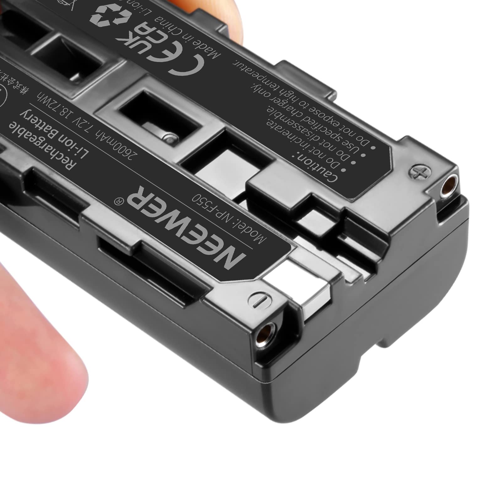 Neewer (2Pack) 2600Mah Sony Np F550/570/530 Replacement Battery For Sony Handycams, Neewer Nanguang Cn 160,Cn 216,Cn 126 Series