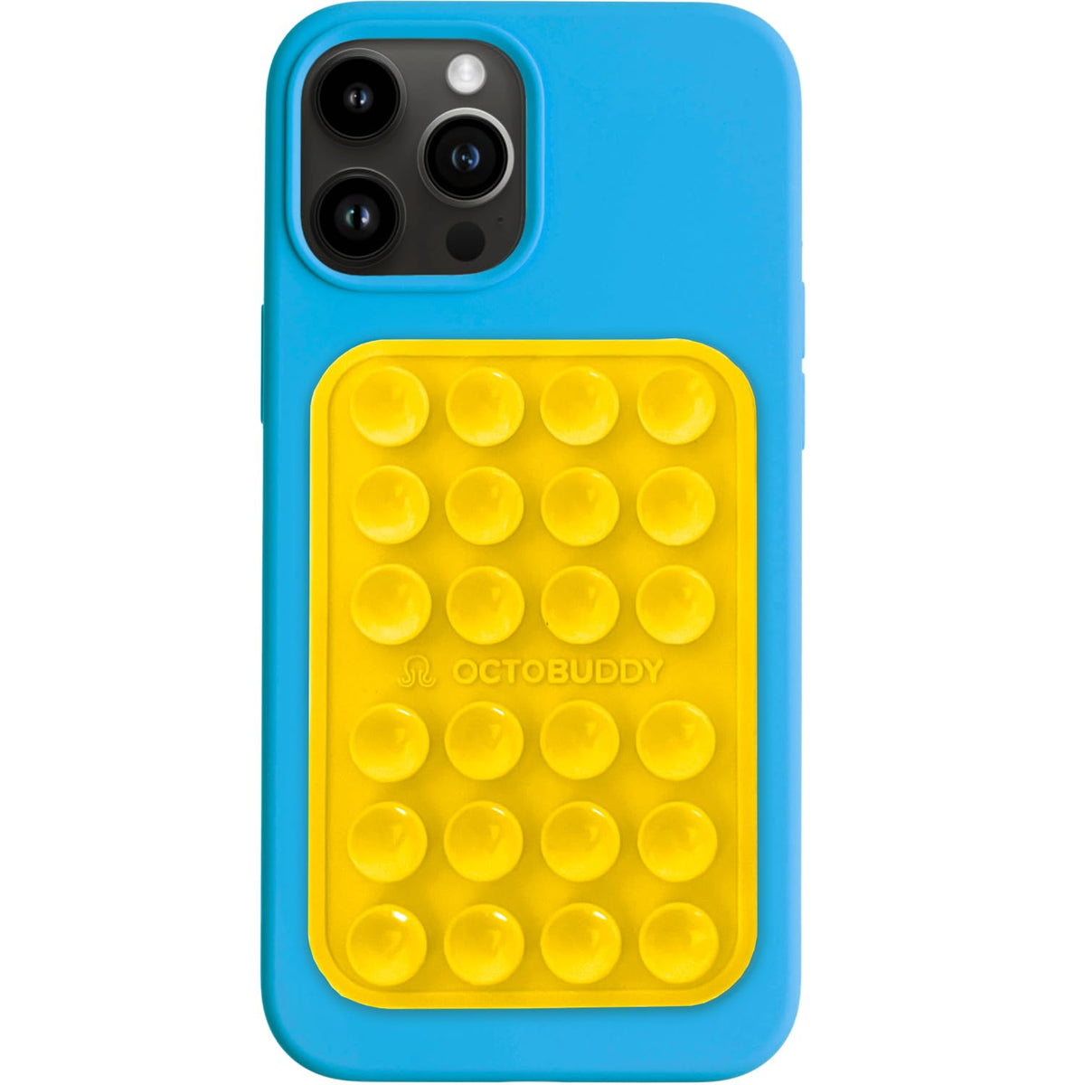 Octobuddy Classic Max - Silicone Suction Phone Case Adhesive Mount - Hands-Free, Strong Grip Holder For Selfies And Videos - Iph