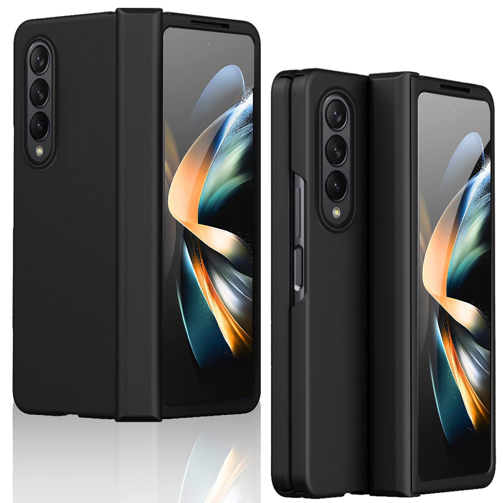 Miimall Compatible Samsung Galaxy Z Fold 4 Case 2022, Hinged Full Cover Protector Bumper Case Free Folding All Around Anti Drop