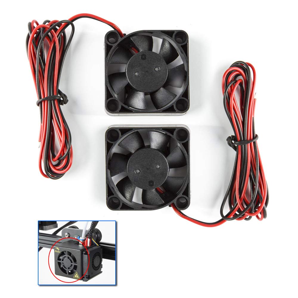 Creality Original Ender 3 Nozzle Fan DC BRUSHLESS PD04010MS4 DC 24V 0.10A Cooling Fan 40mmx40mmx10mm 4010 Sleeve Bearing for 3D 