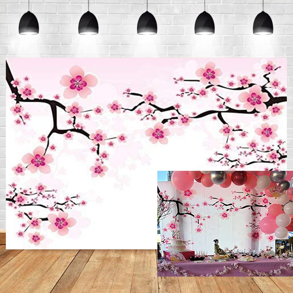 Leyiyi Romantic Cherry Blossoms Backdrop 7X5Ft Photography Background Valentine'S Day Decoration Soft Pink Love Theme Wedding Pa
